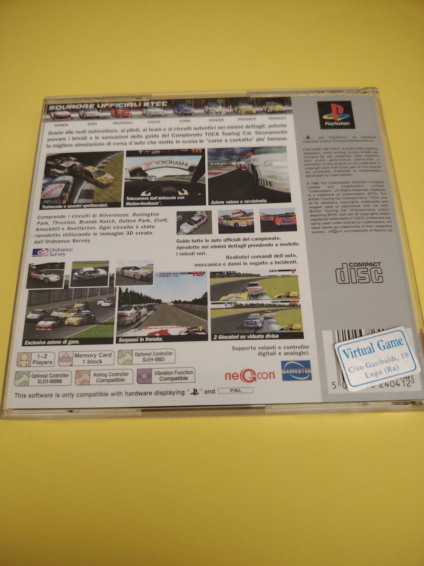 Gioco PlayStation 1 to a touring car championship platinum
