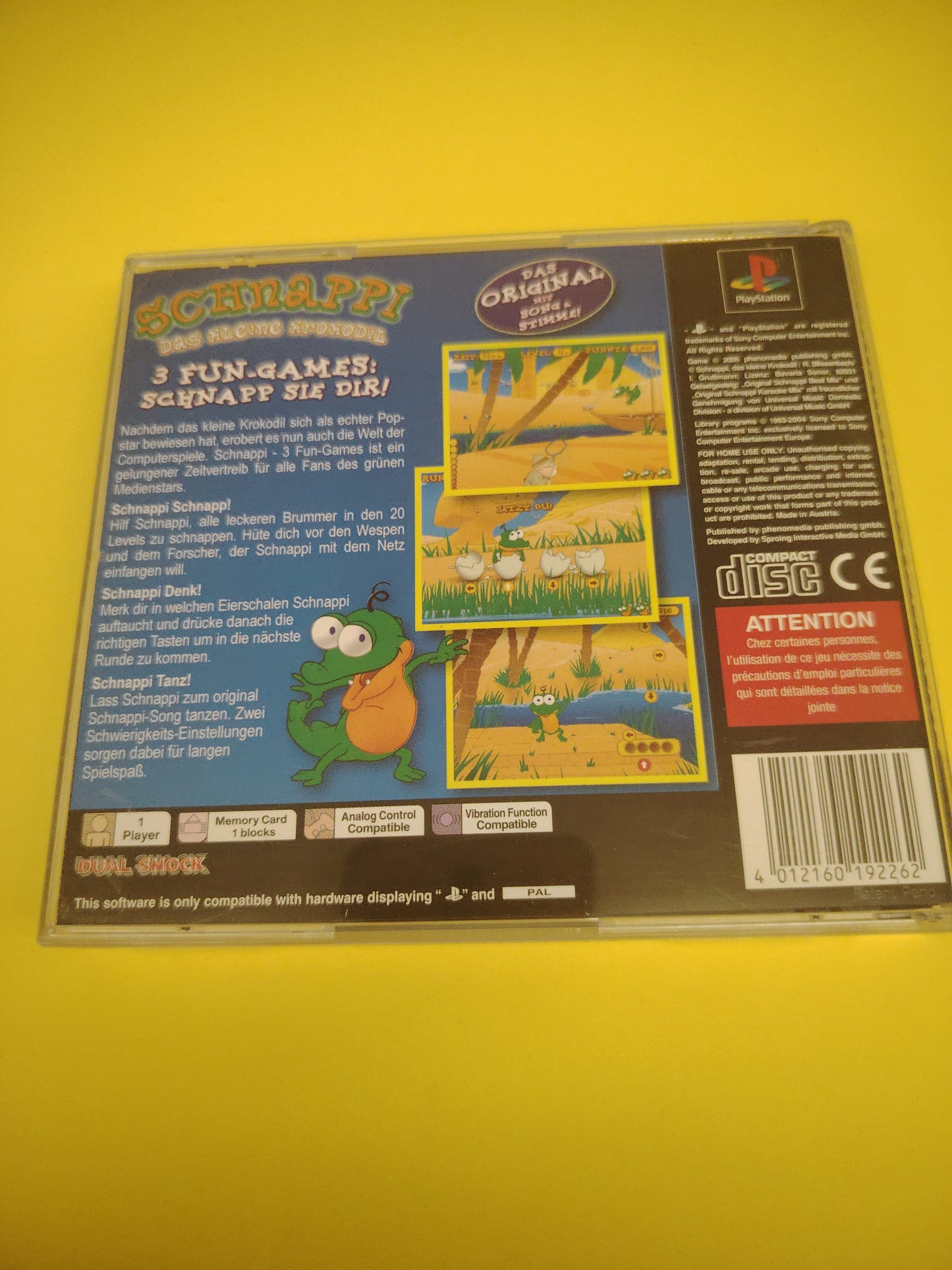 Gioco PlayStation 1 schnappi 3 fun game