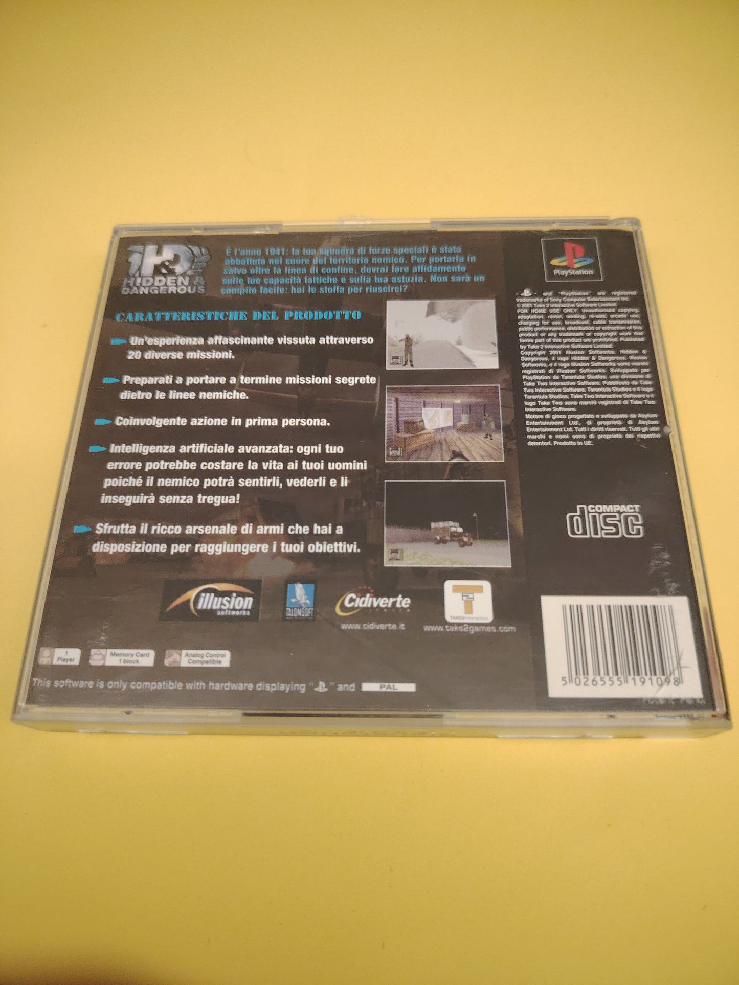 Gioco PlayStation 1 hidden & dangerous