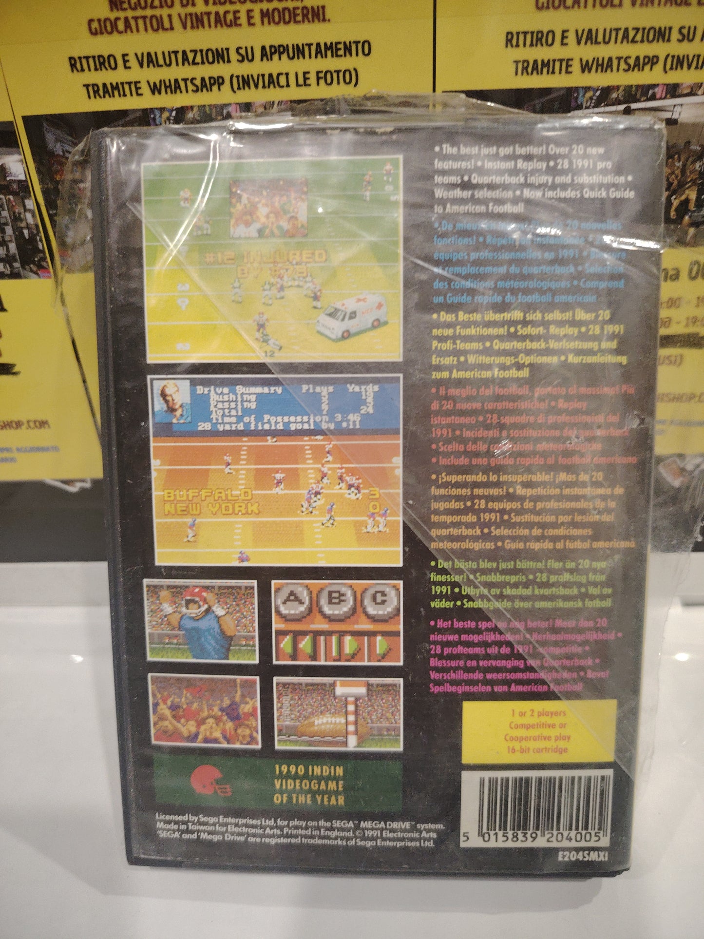 Gioco sega mega drive John Madden football 92