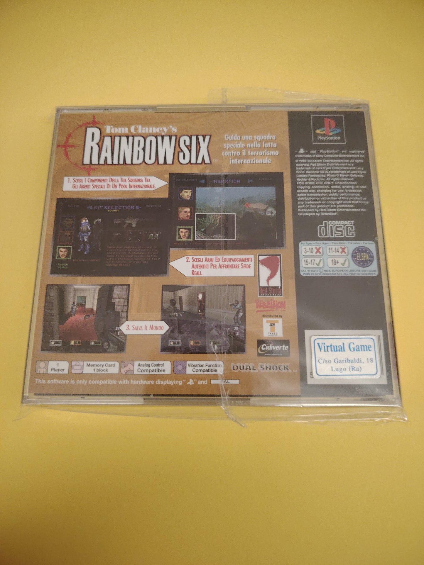 Gioco PlayStation 1 rainbow six