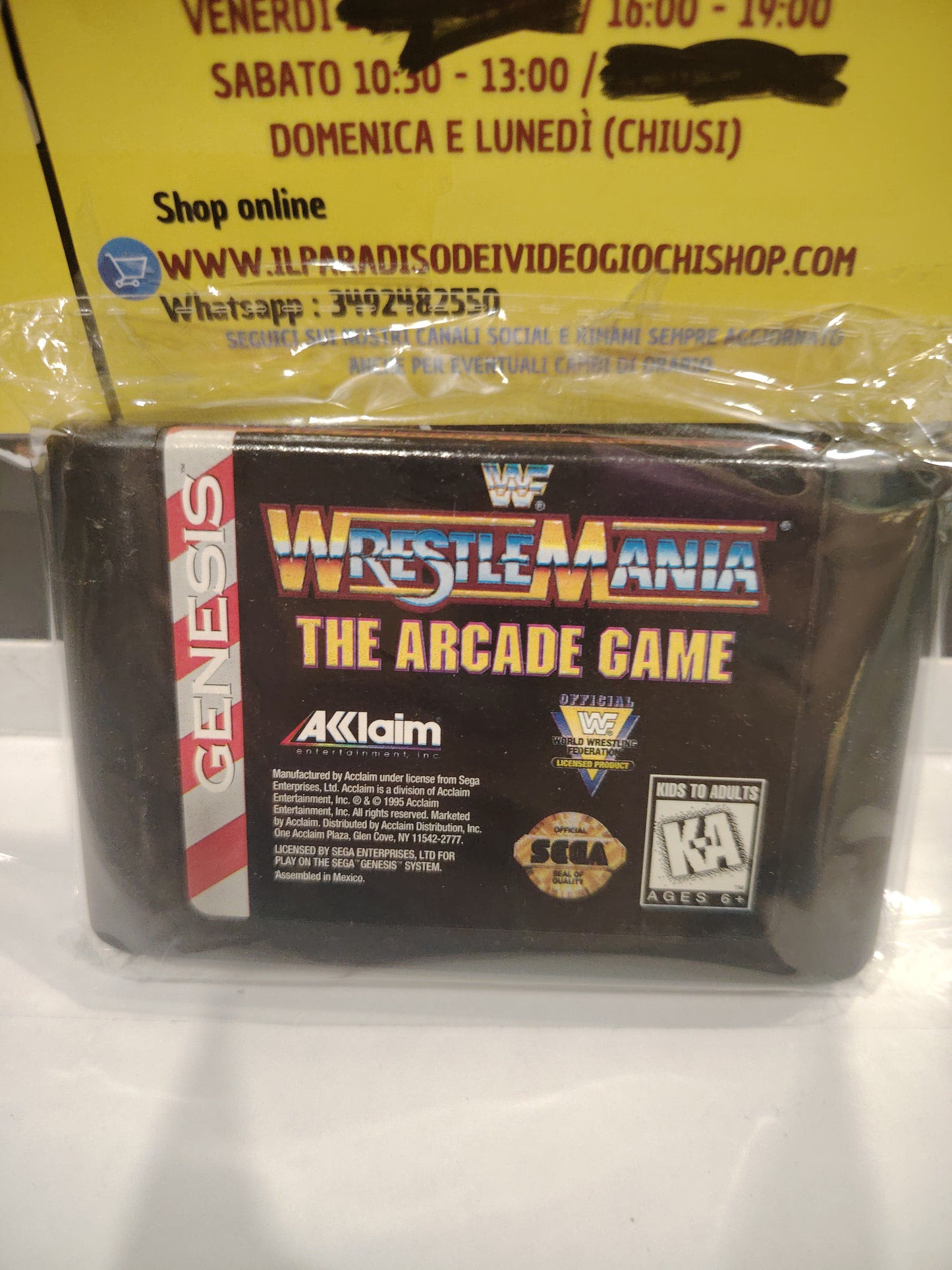 Gioco sega genesis wrestlemania the arcade game