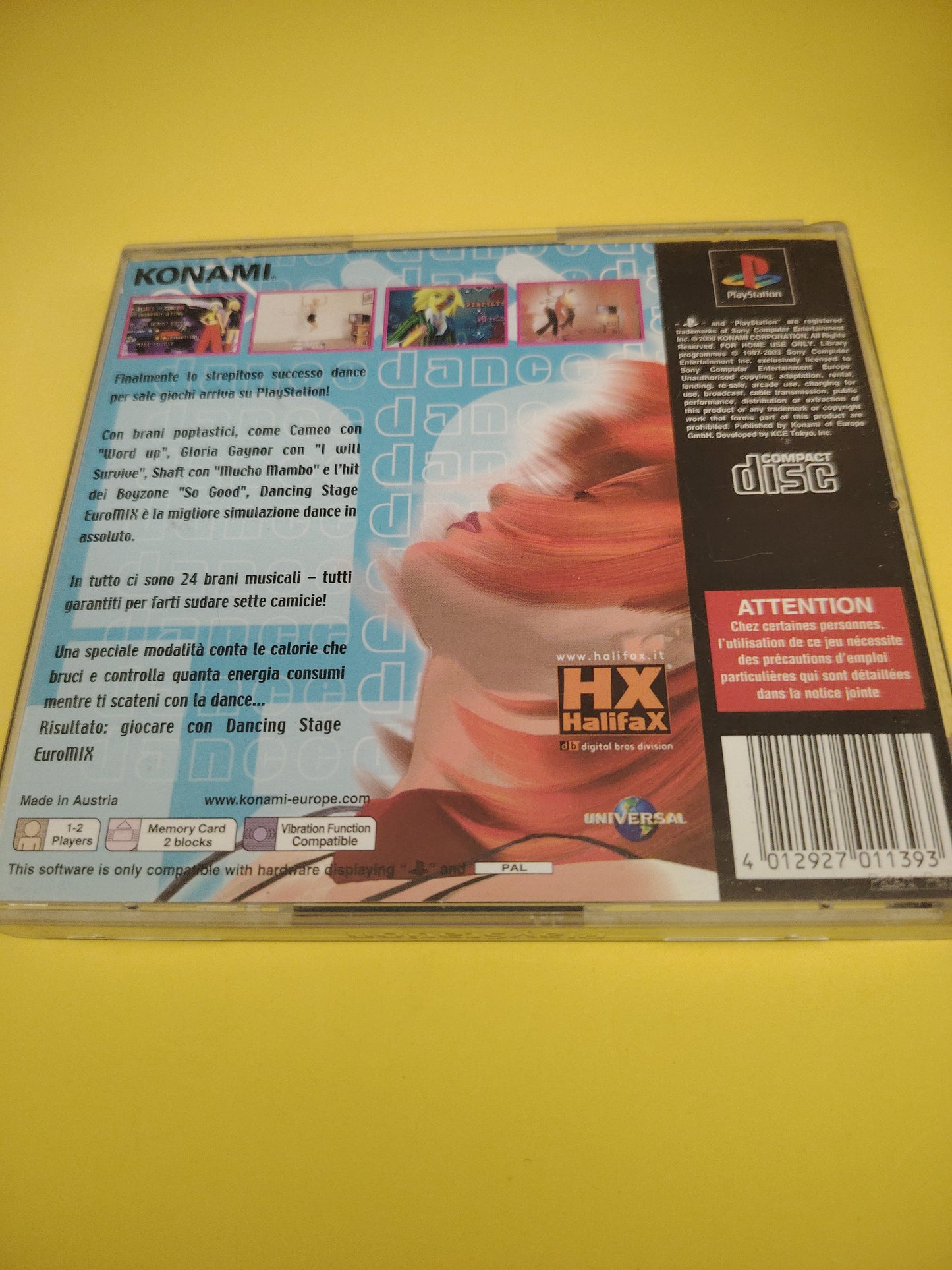 Gioco PlayStation 1 dancing stage euromix