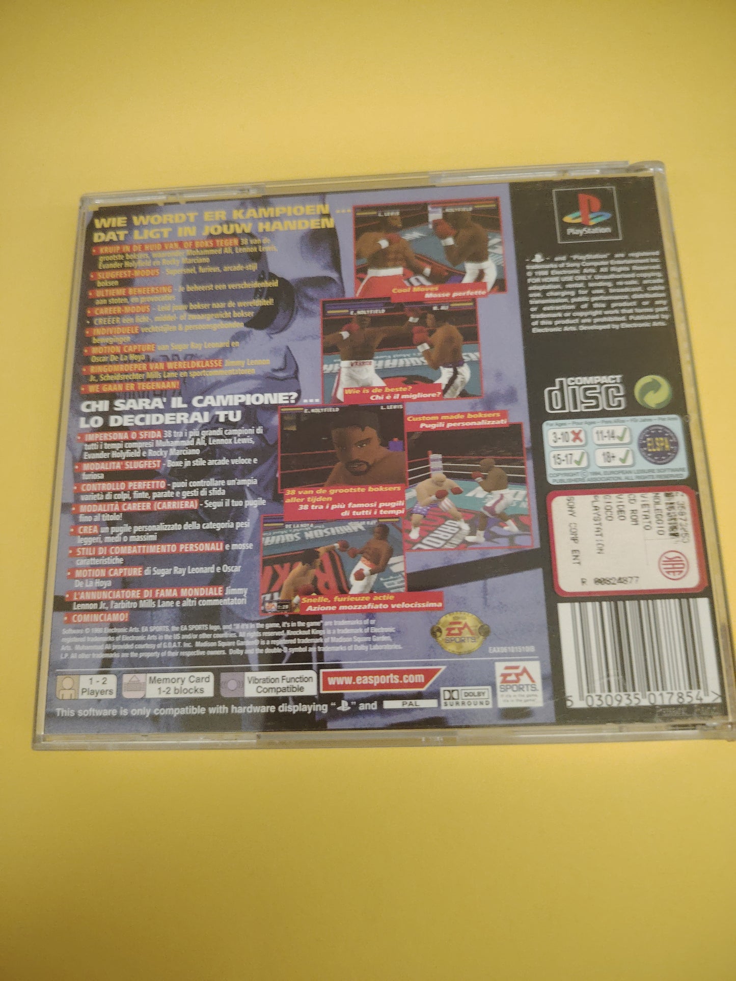 Gioco PlayStation 1 knockout Kings 99