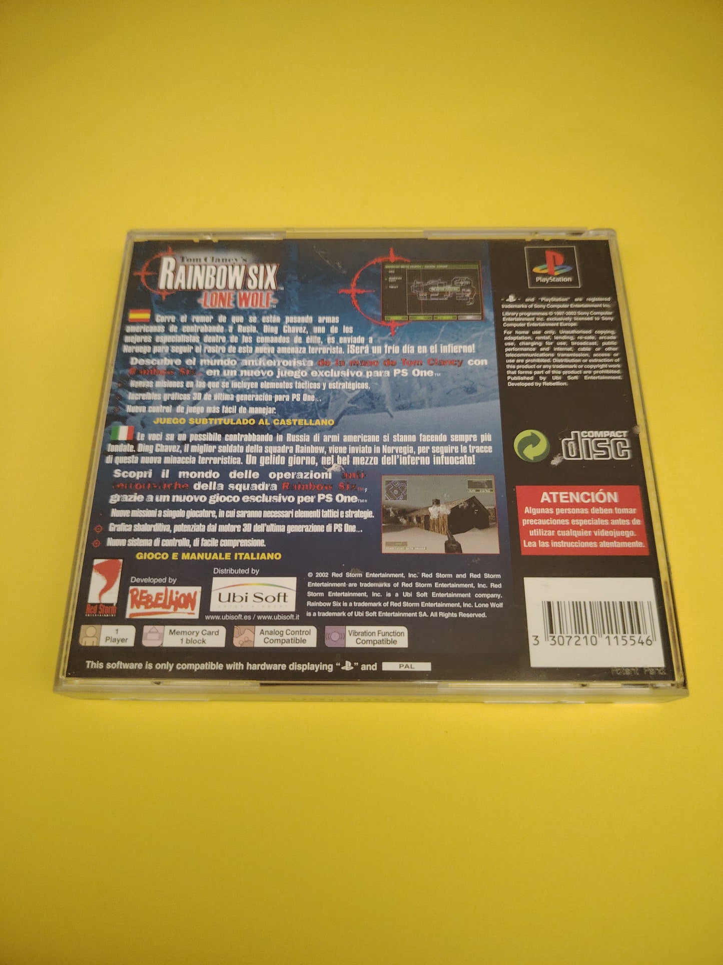 Gioco PlayStation 1 rainbow six lone wolf