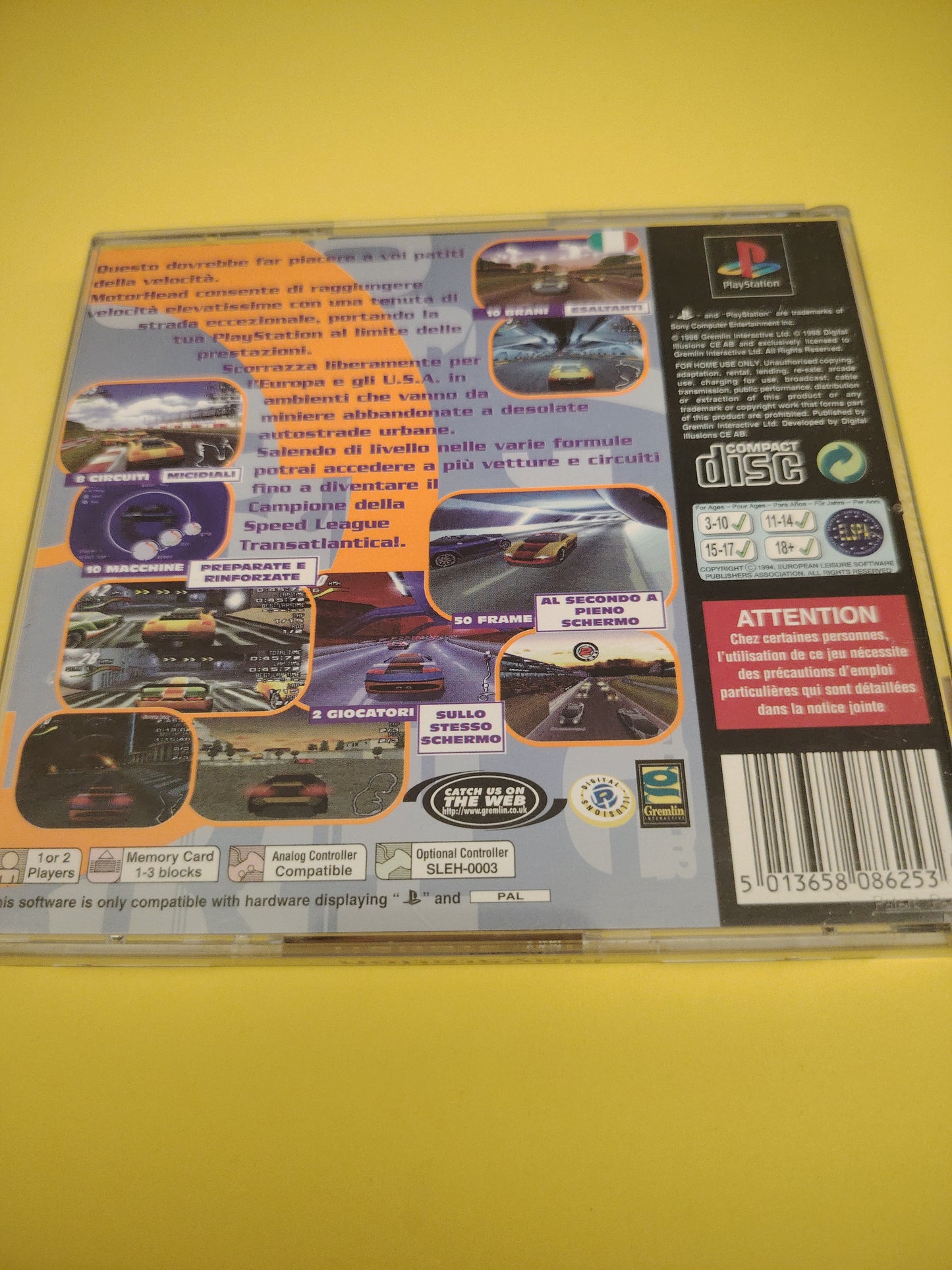 Gioco PlayStation 1 motothead