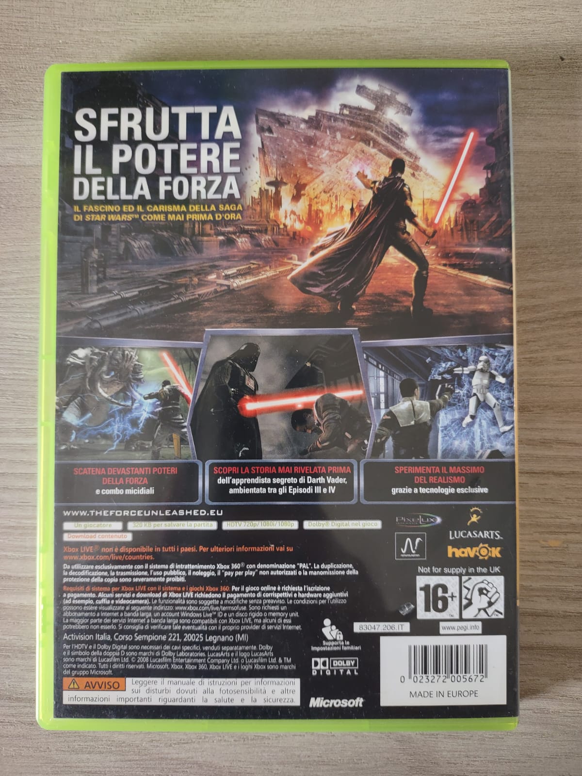 Gioco Xbox 369 star wars il potere della forza