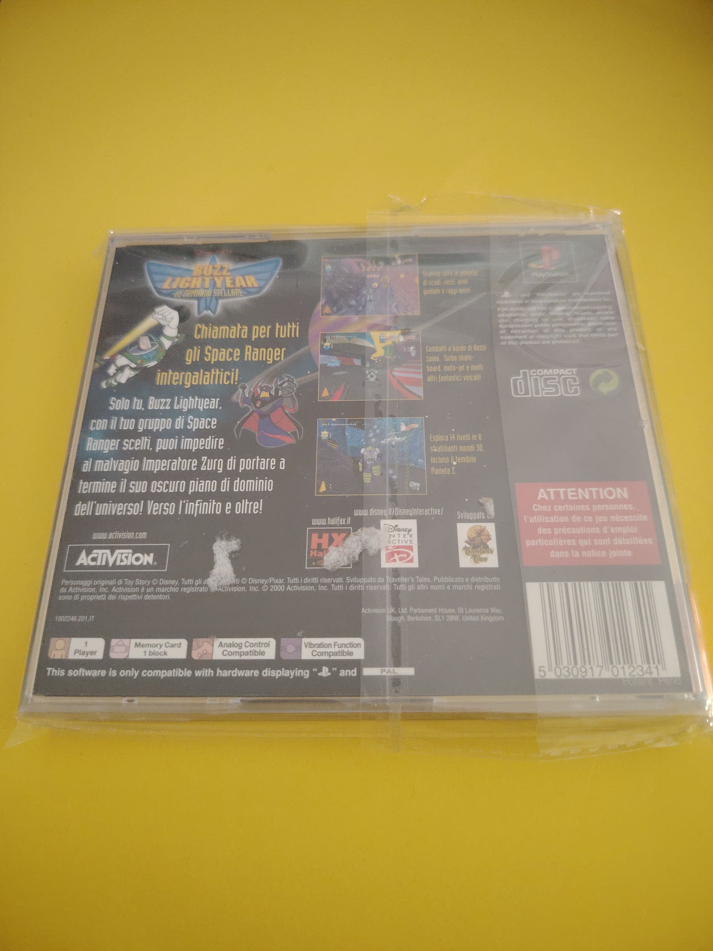 Gioco Playstation 1 Ps1 Disney Pixar buzz lightyear