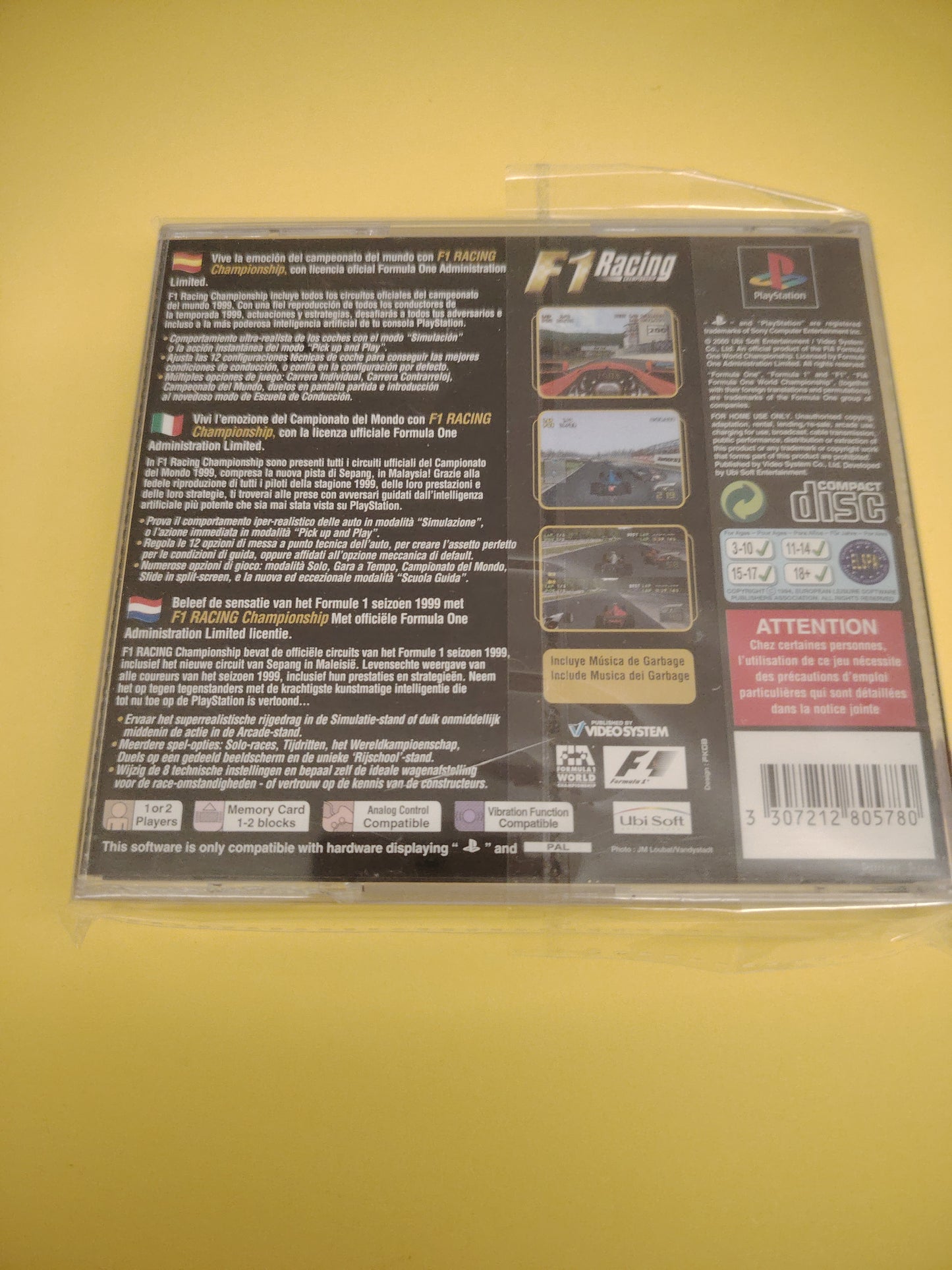 Gioco PlayStation 1 F1 racing championship