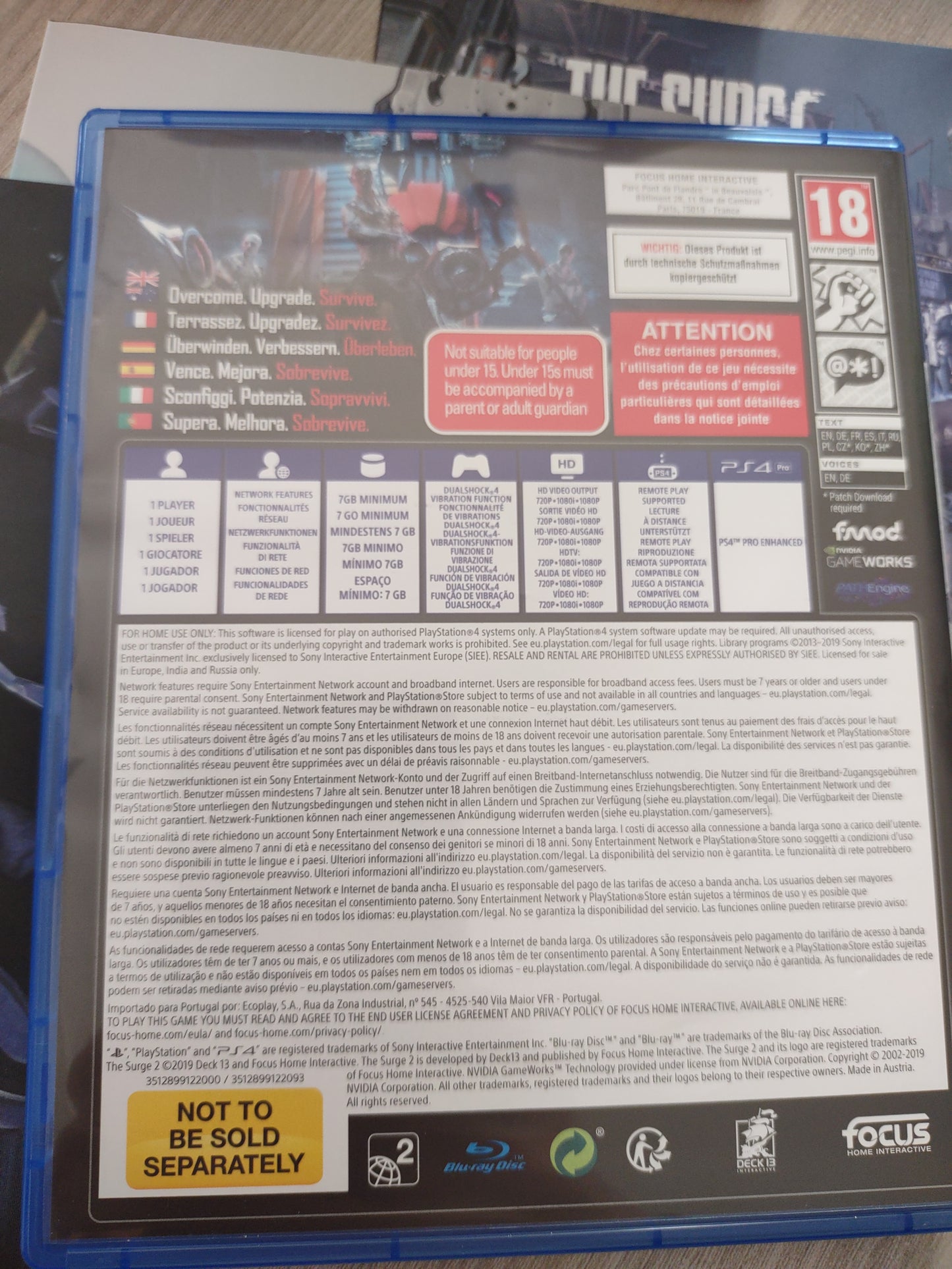 Gioco PS4 the surge 2 limited edition Focus game PlayStation 4