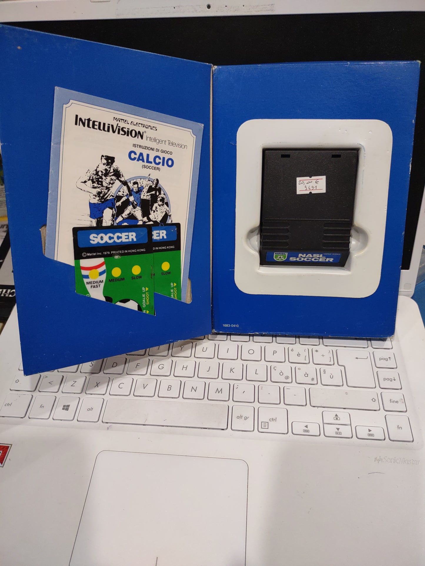 Gioco intellivision soccer Mattel electronic 1979