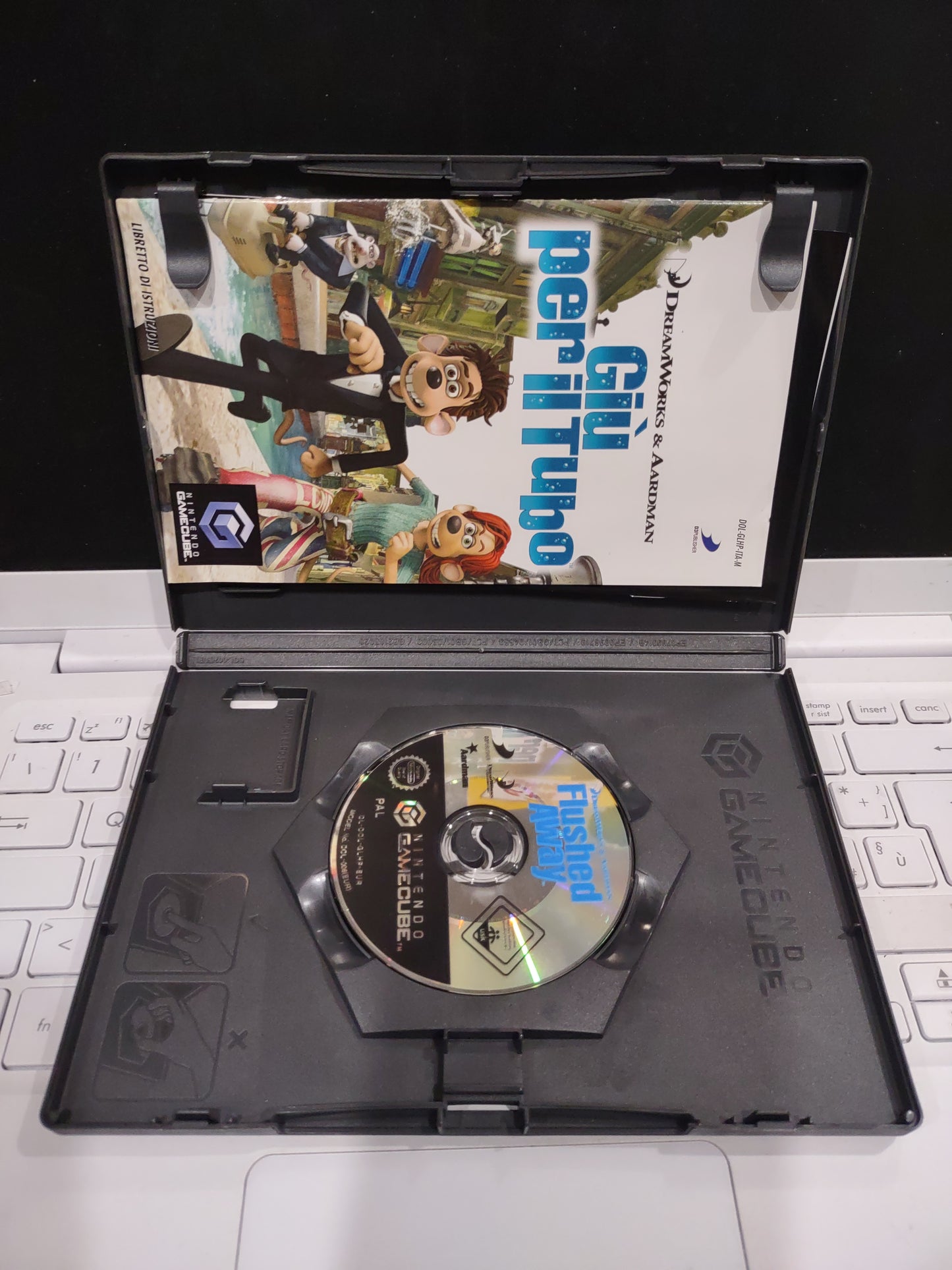 Gioco Nintendo GameCube giù per il tubo PAL ita