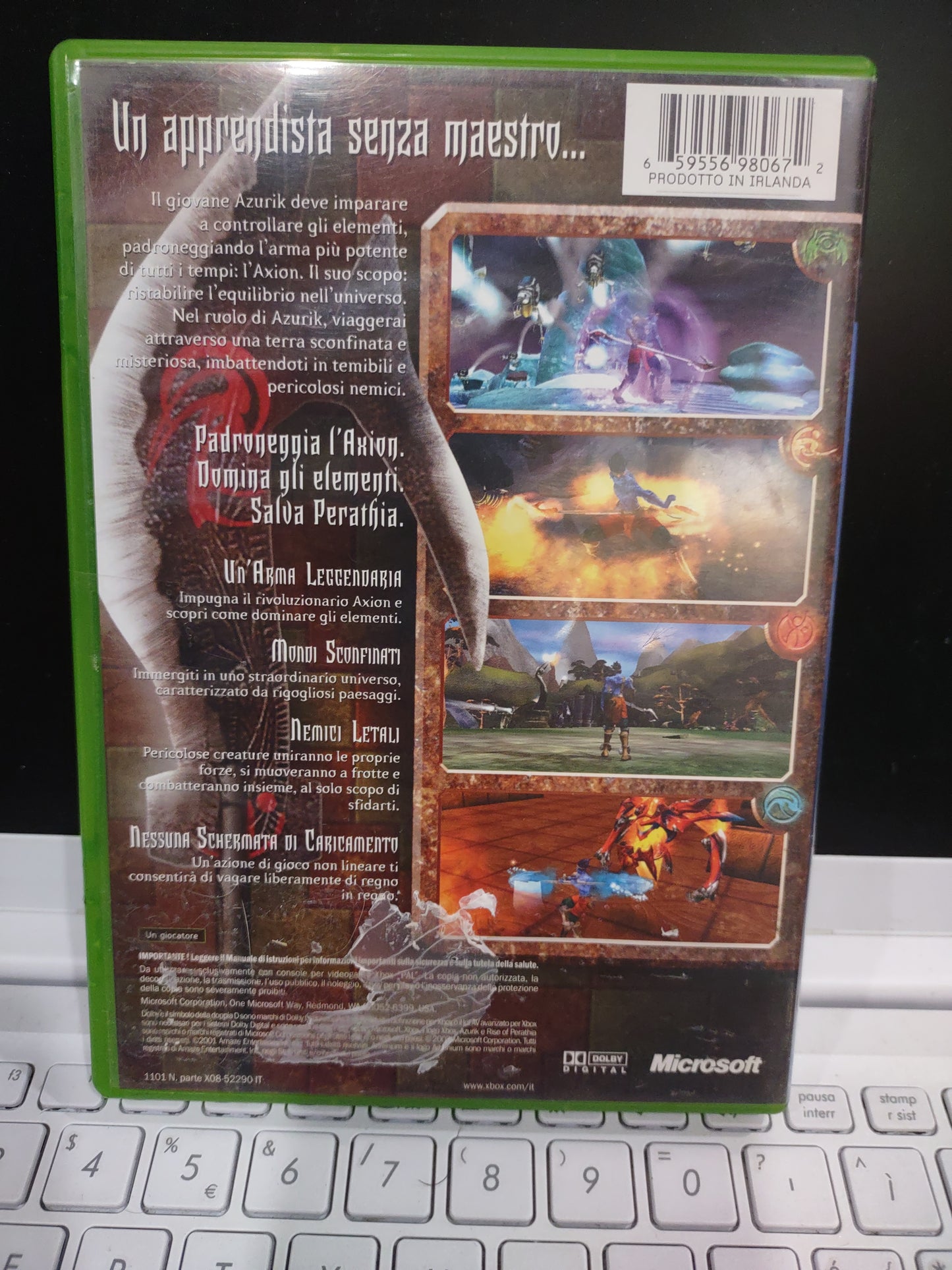 Gioco Xbox esclusivo azurik rise of perathia