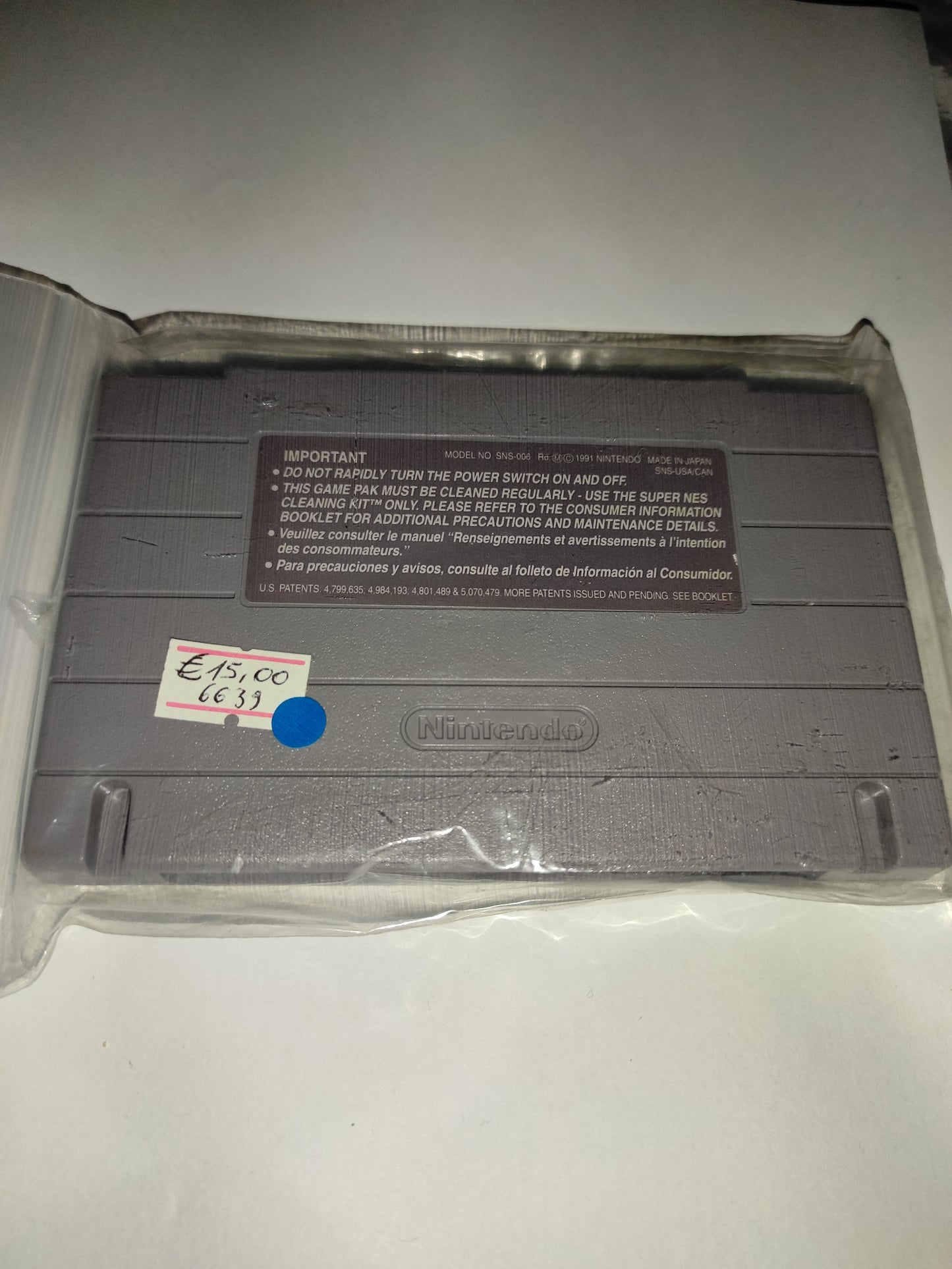 Gioco Nintendo Snes supernintendo usa James Bond