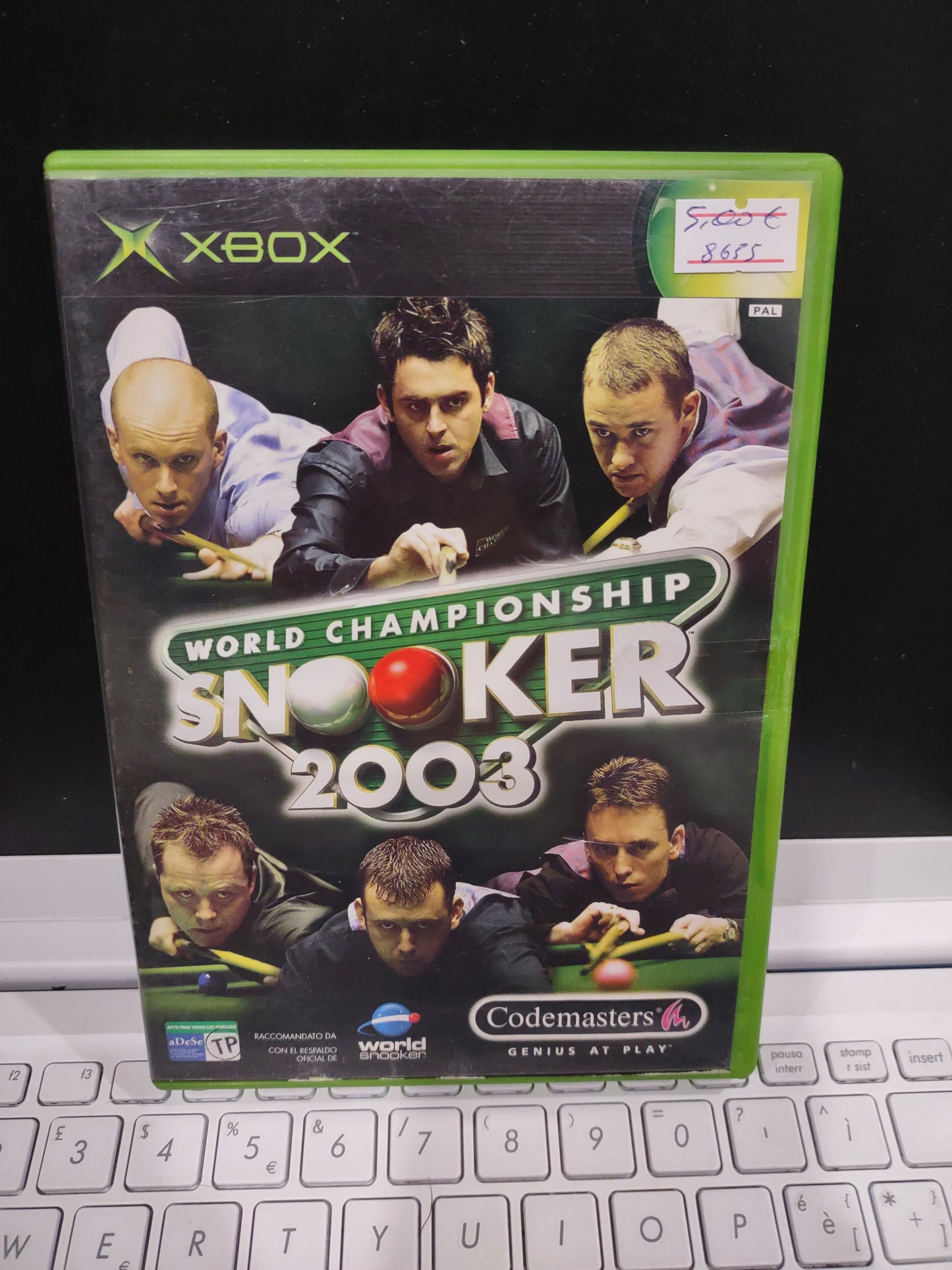 Gioco Xbox world Championship snooker 2003 biliardo