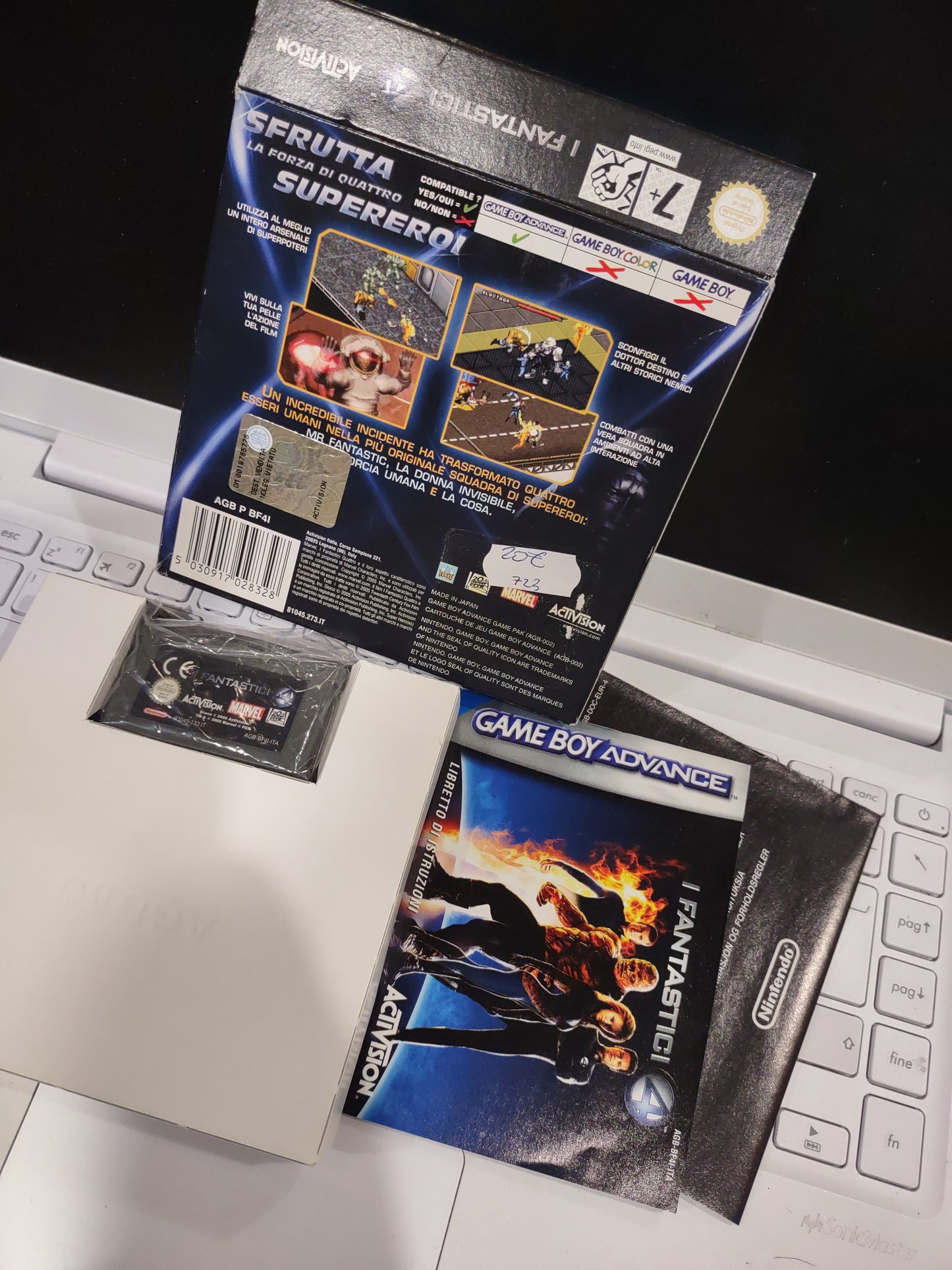 Gioco game boy Advance i fantastici 4 Activision game Marvel