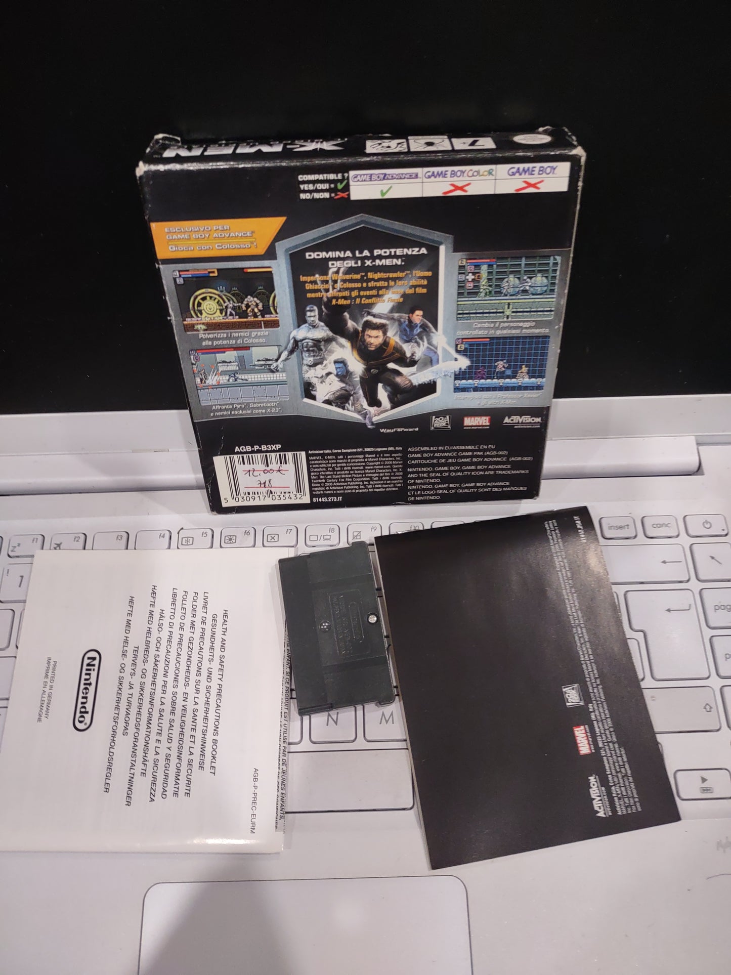 Gioco game boy Advance Nintendo x-men il gioco ufficiale