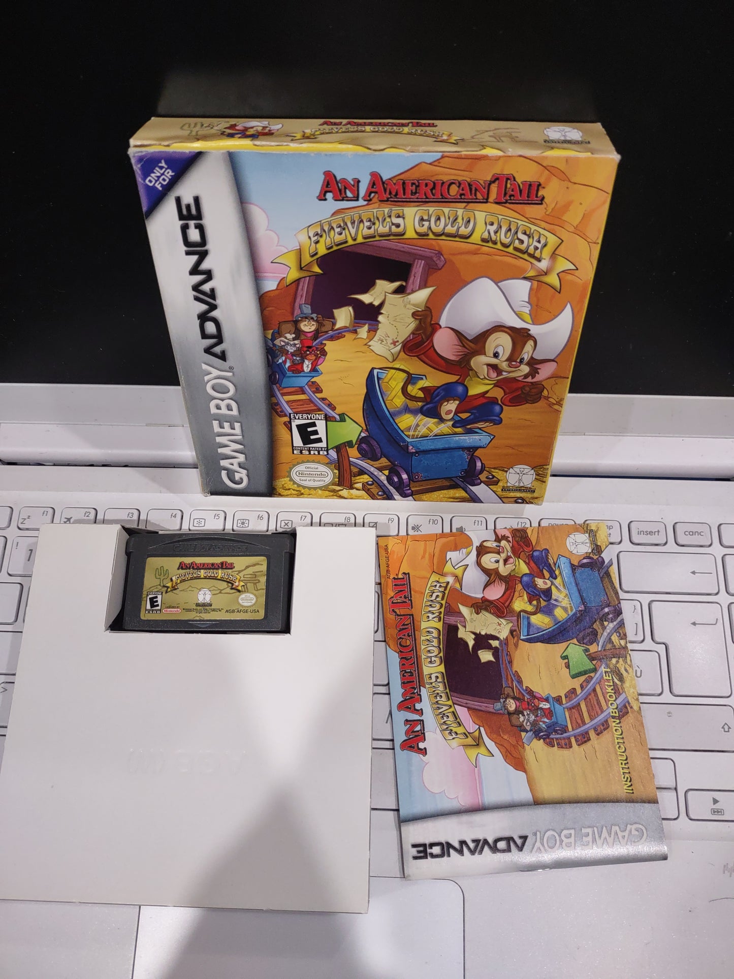 Gioco Nintendo game boy Advance an American tail fievels Gold Rush