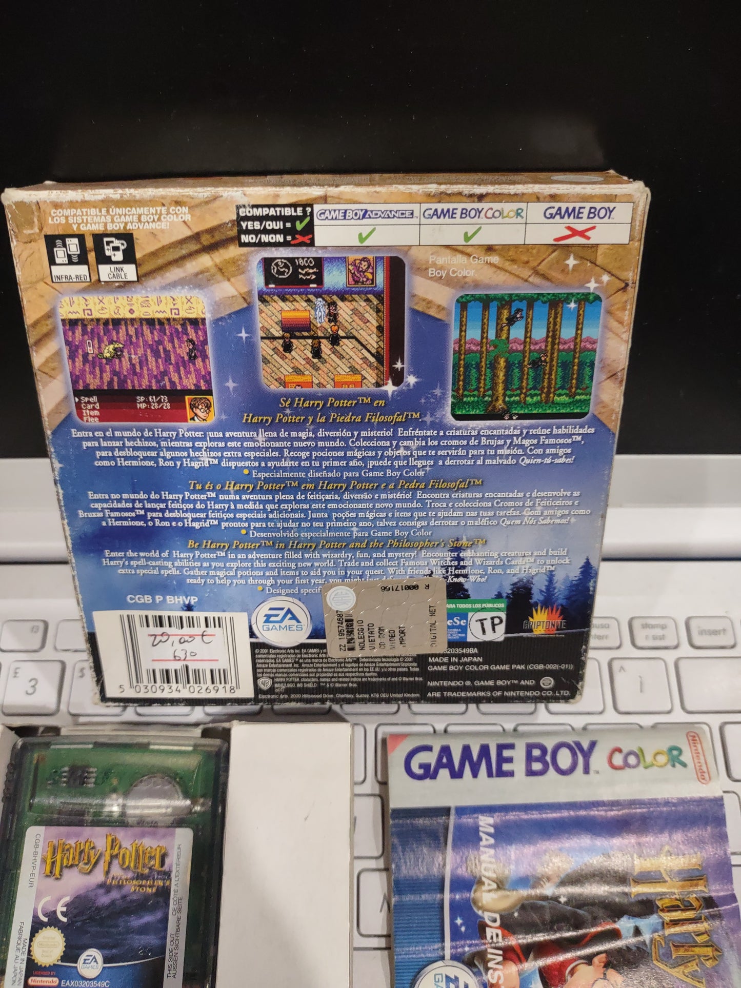 Gioco Nintendo gameboy color Harry Potter e la pietra filosofale