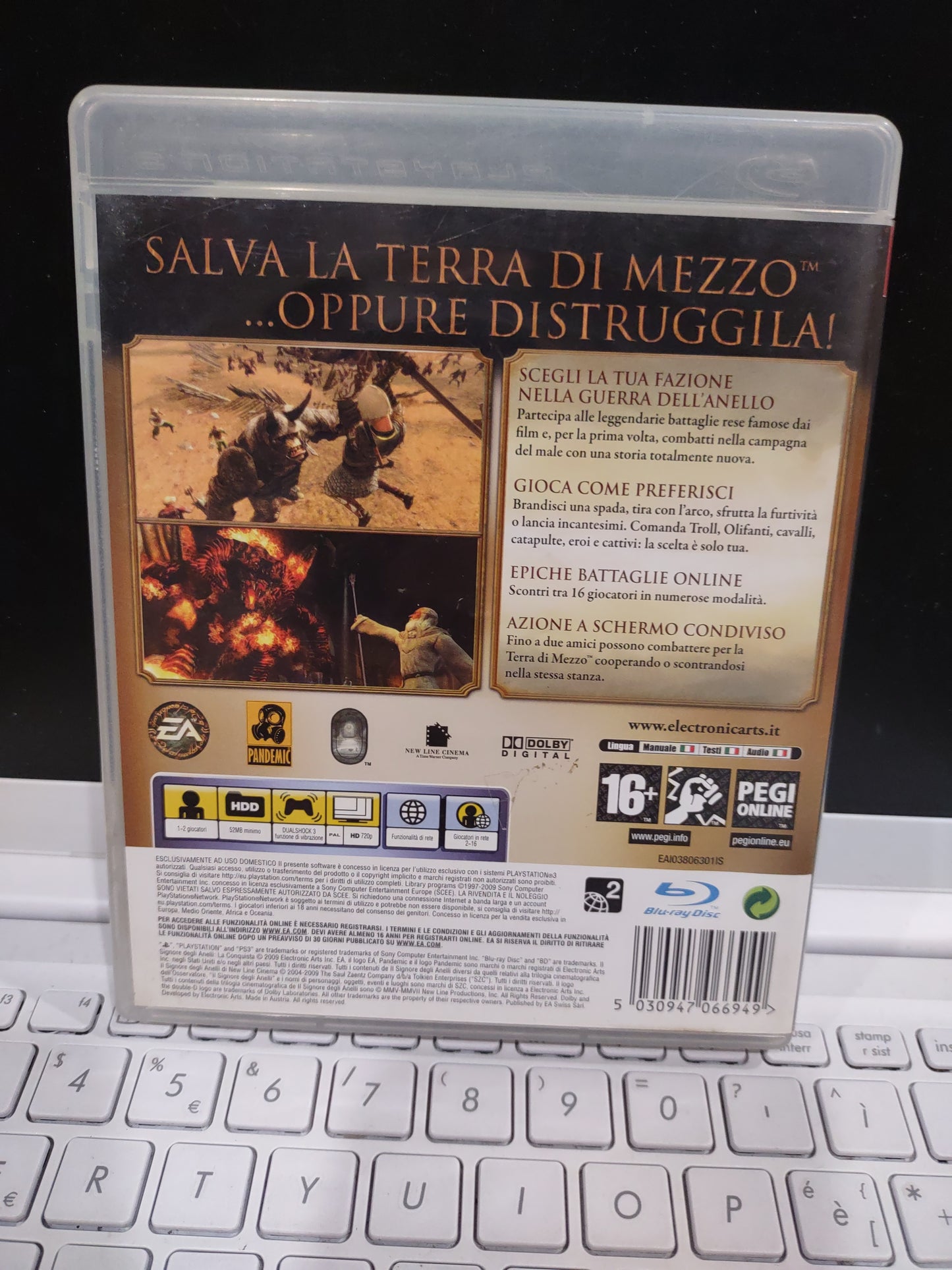 Gioco PS3 PlayStation il signore degli anelli la conquista