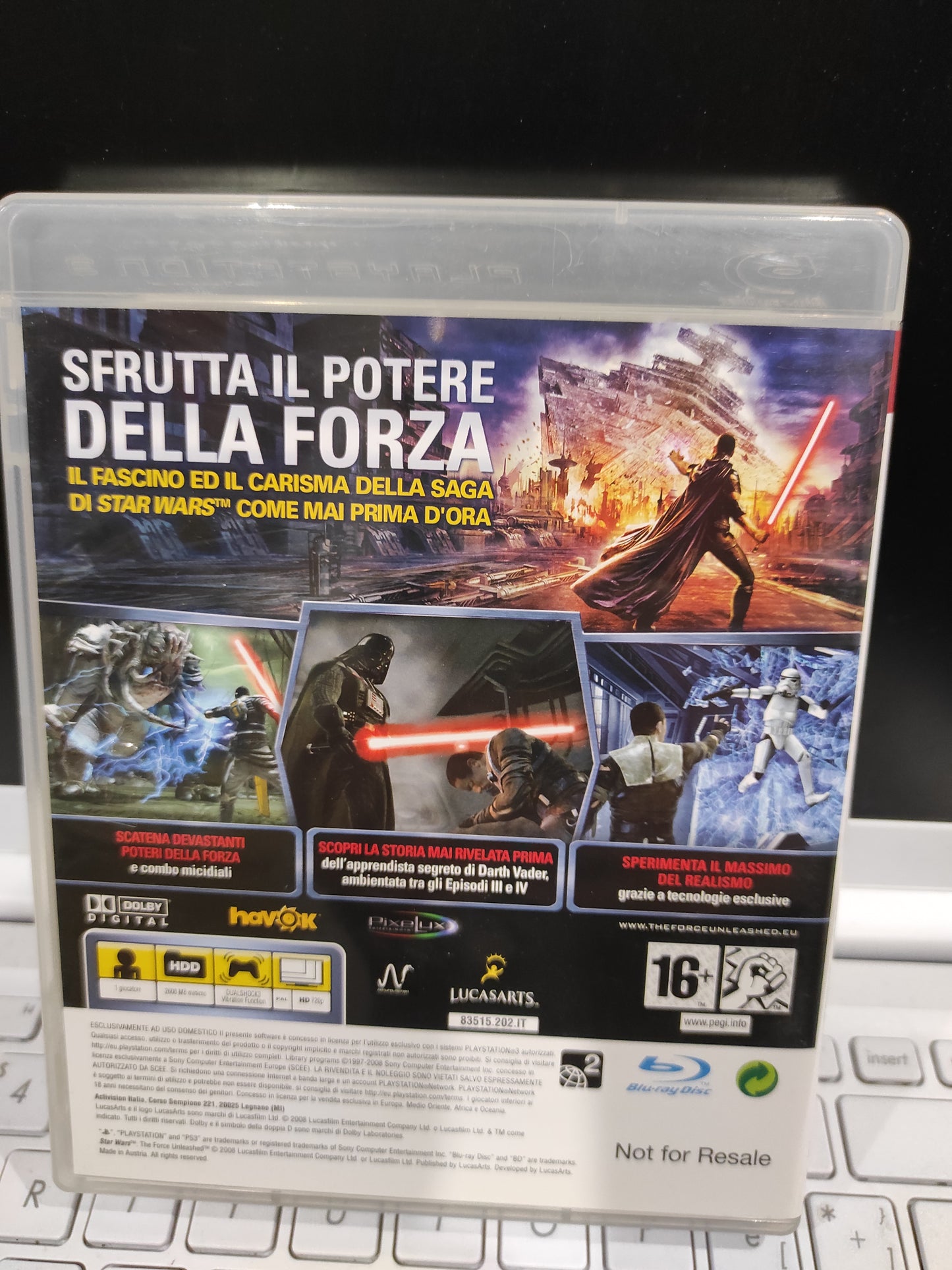 Gioco PlayStation 3 ps3 star Wars il potere della forza
