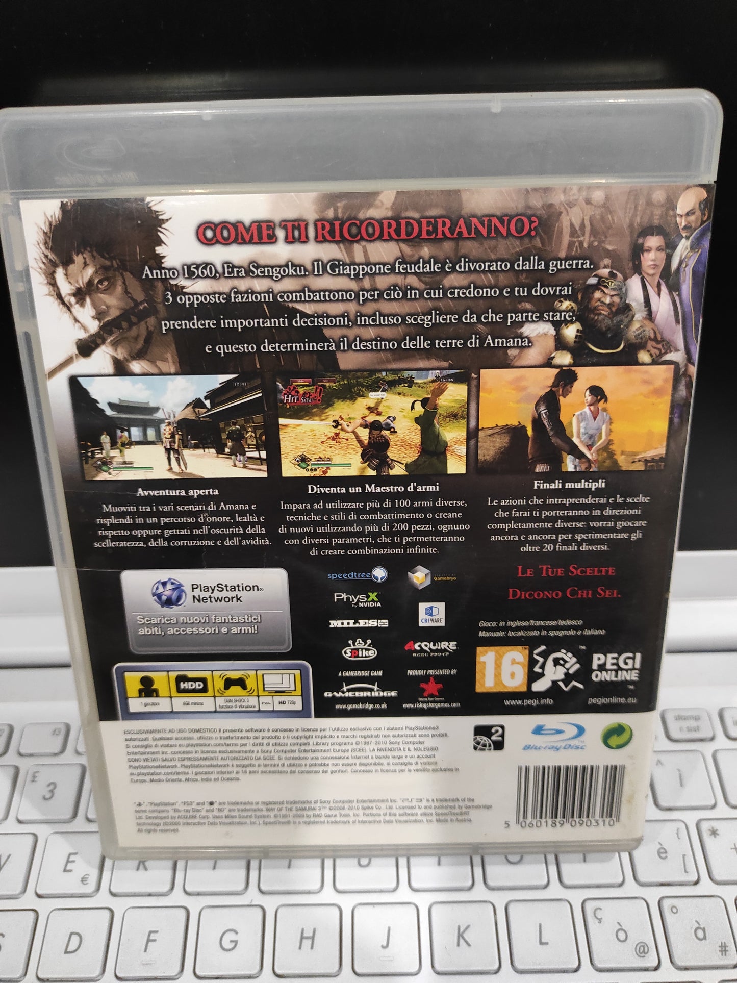 Gioco PlayStation 3 ps3 samurai 3