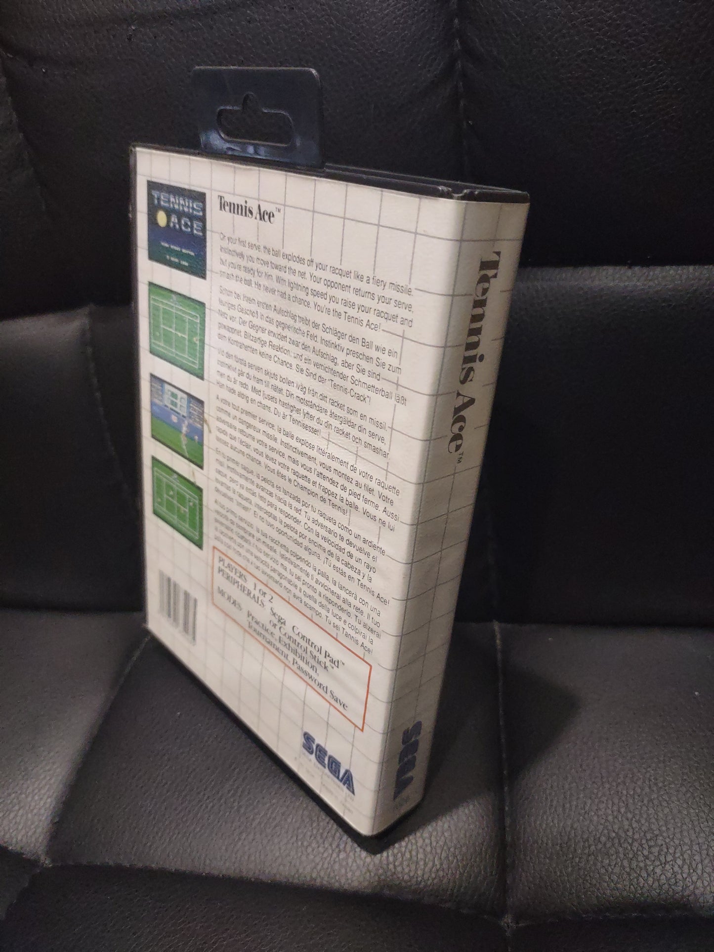 Gioco sega master system cartridge tennis Ace