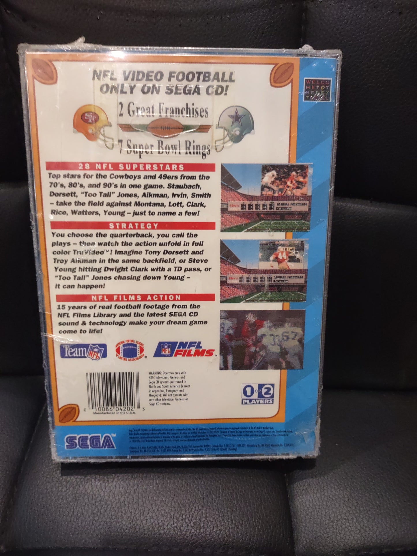 Gioco sega CD NFL greatest San Francisco vs Dallas