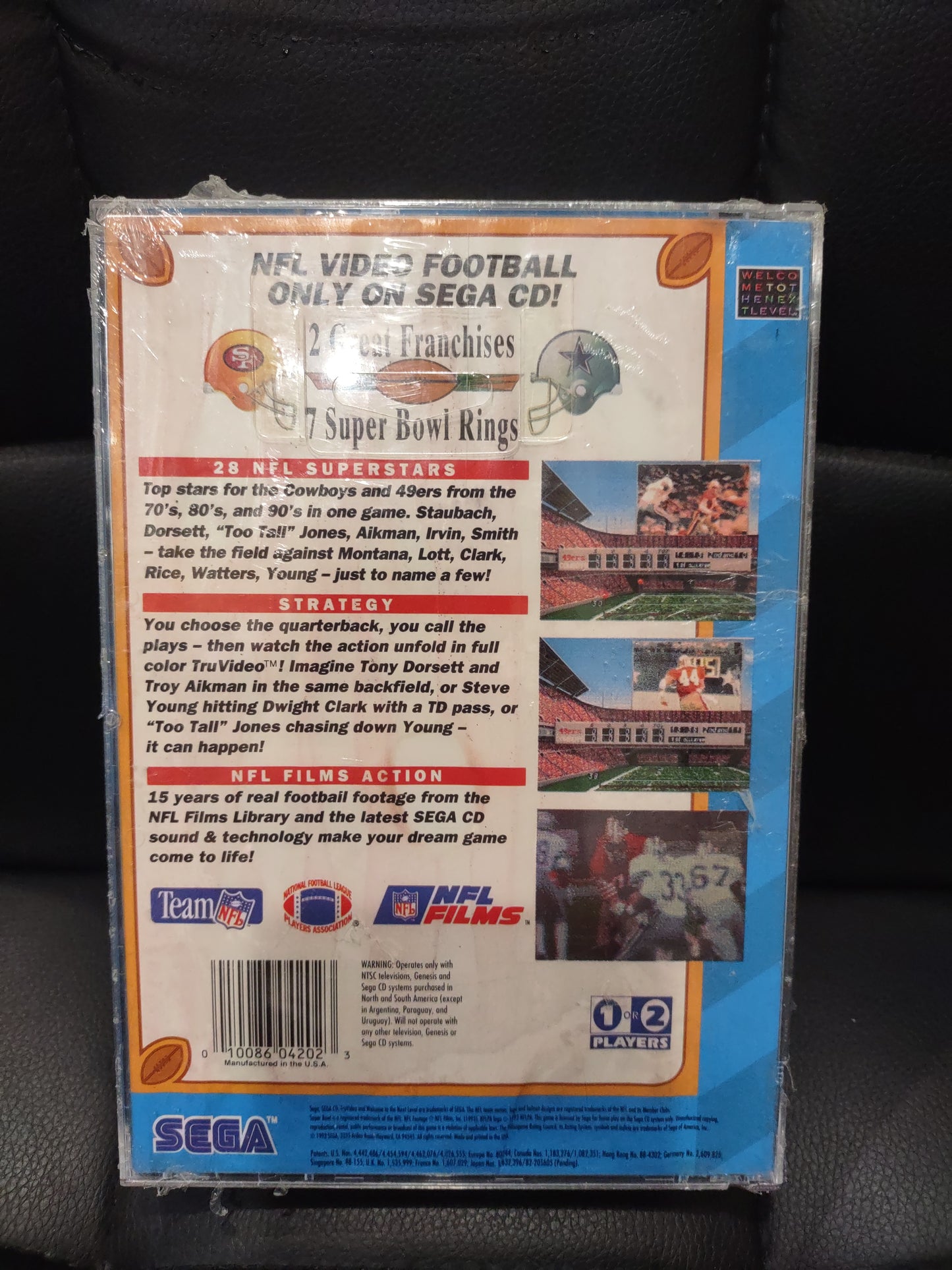 Gioco sega CD NFL greatest San Francisco vs Dallas