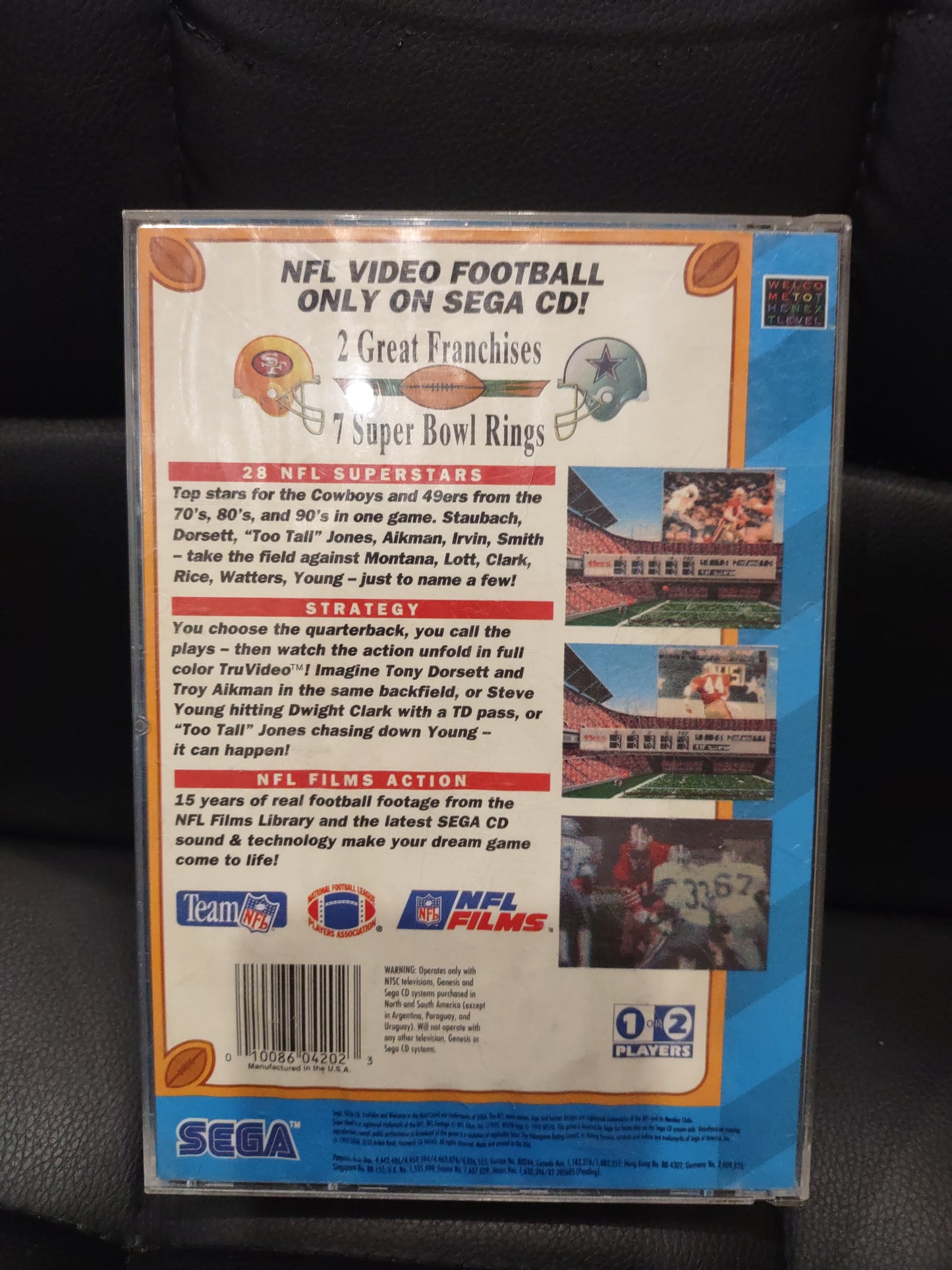 Gioco sega CD NFL greatest San Francisco vs Dallas