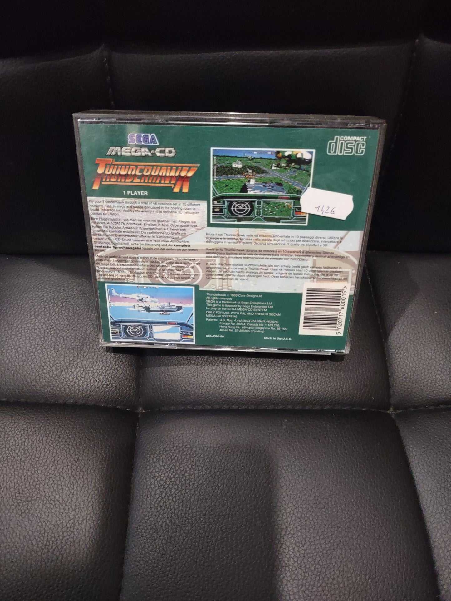 Gioco sega mega CD thunderhawk 1993