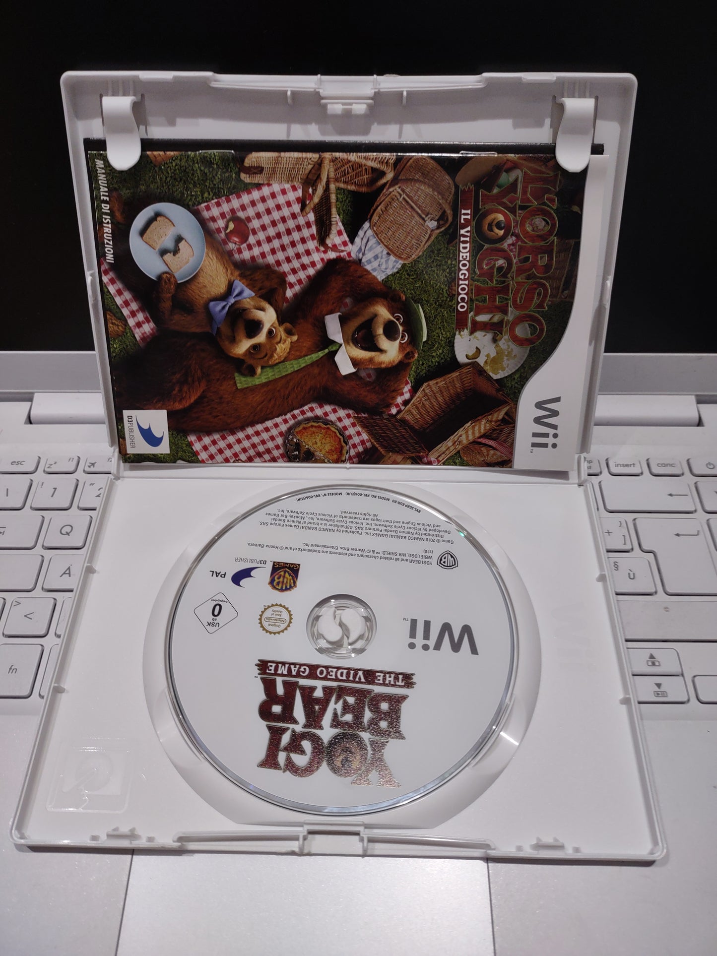 Gioco Nintendo Wii l'orso Yoghi il videogioco