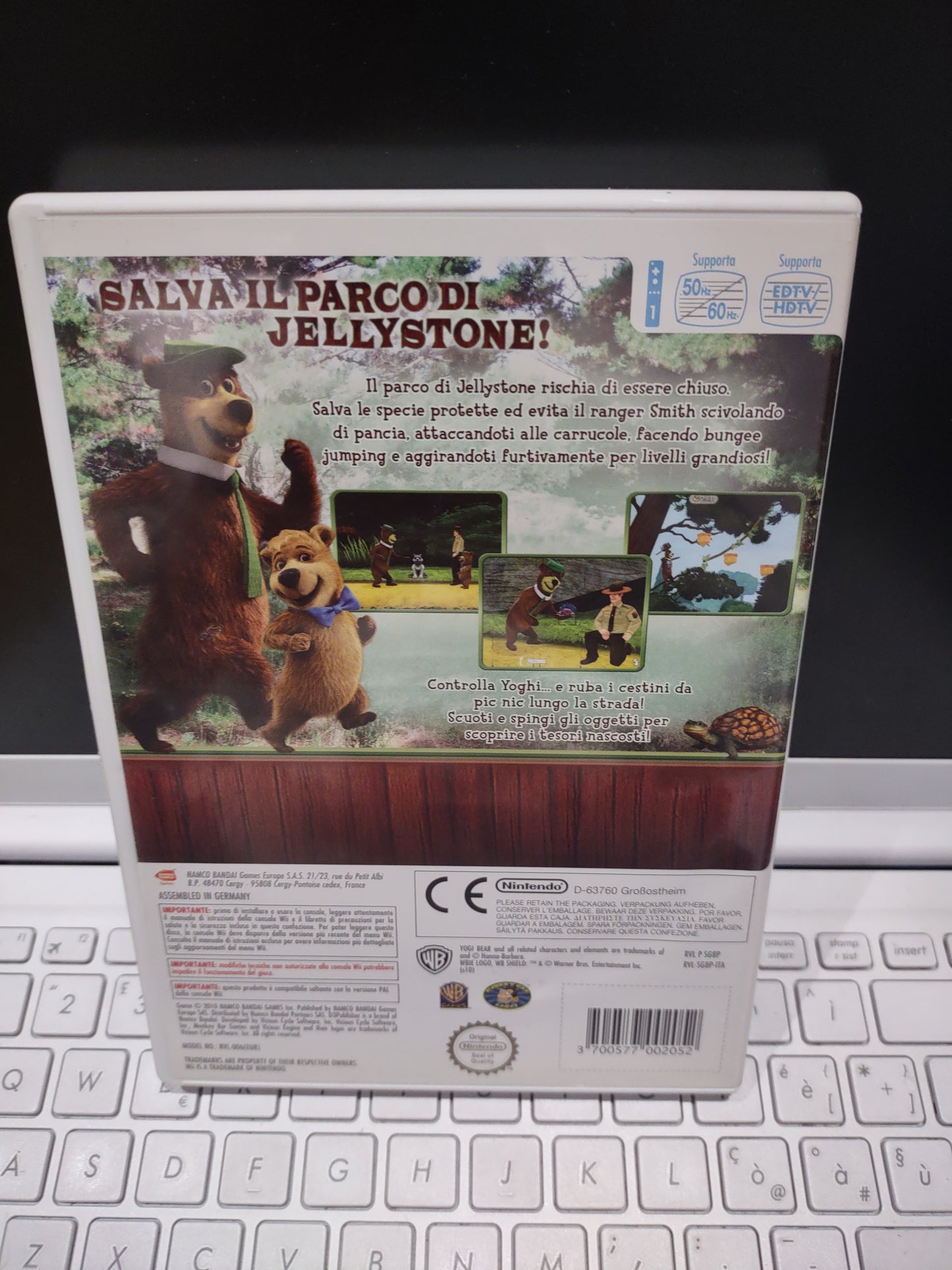 Gioco Nintendo Wii l'orso Yoghi il videogioco