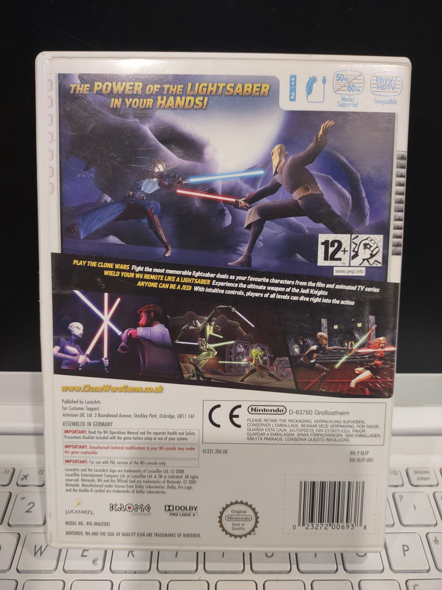 Gioco Nintendo Wii Star wars the clone wars lightsaber duels