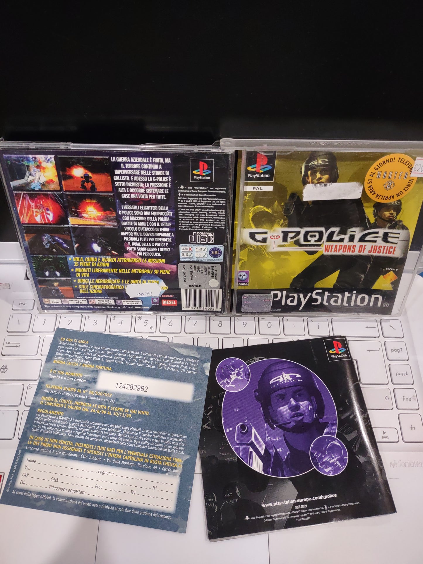 Gioco ps1 PlayStation g police weapons of justice