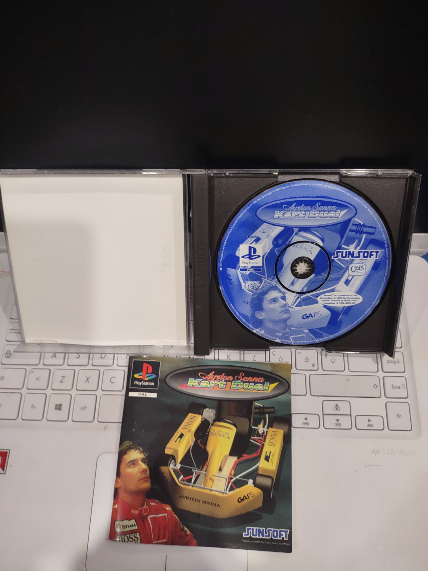 Gioco PS1 PlayStation kart duel Ayrton Senna pal