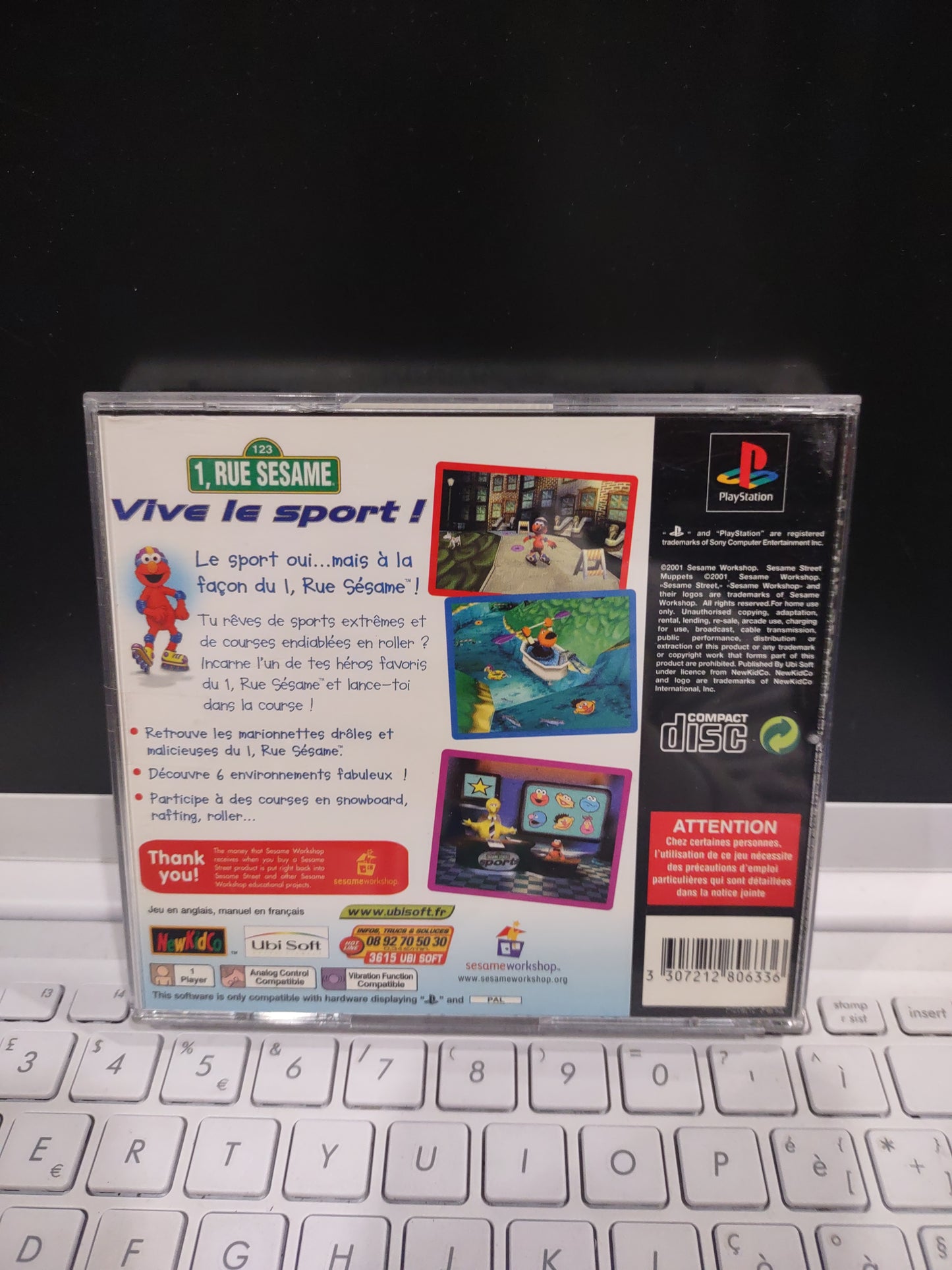 Gioco PS1 PlayStation 1 2 3 sesame street viva lo sport
