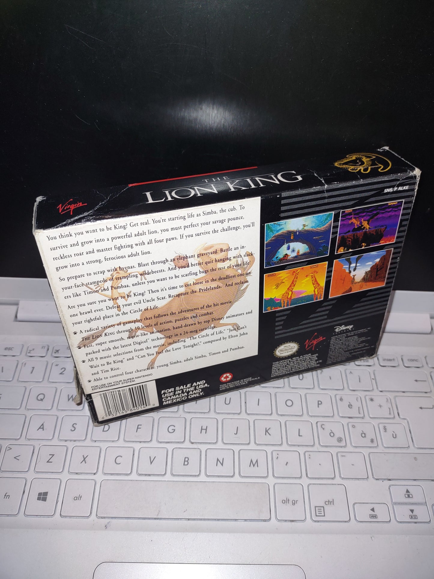 Gioco snes super Nintendo usa the Lion King re leone