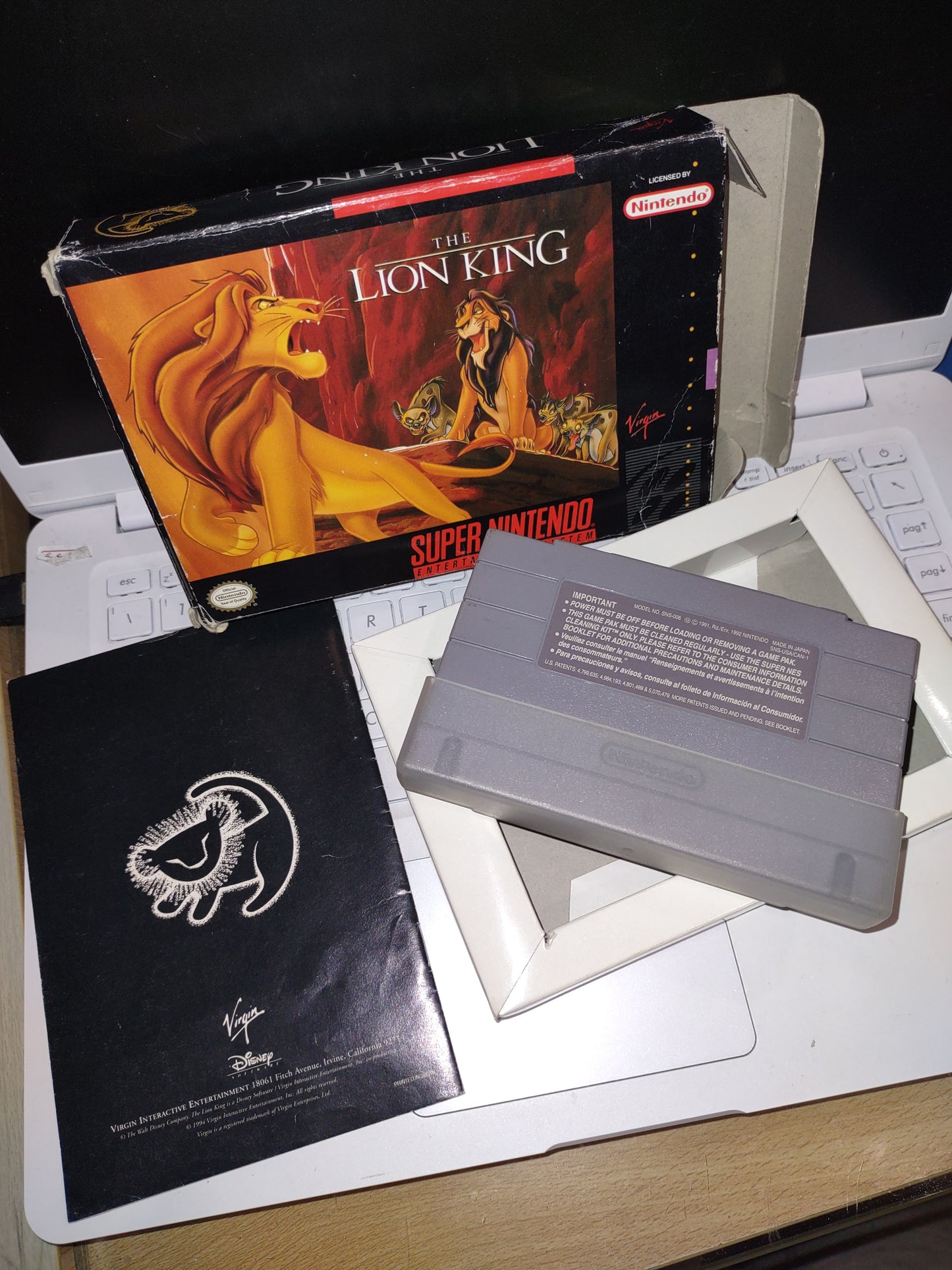 Gioco snes super Nintendo usa the Lion King re leone