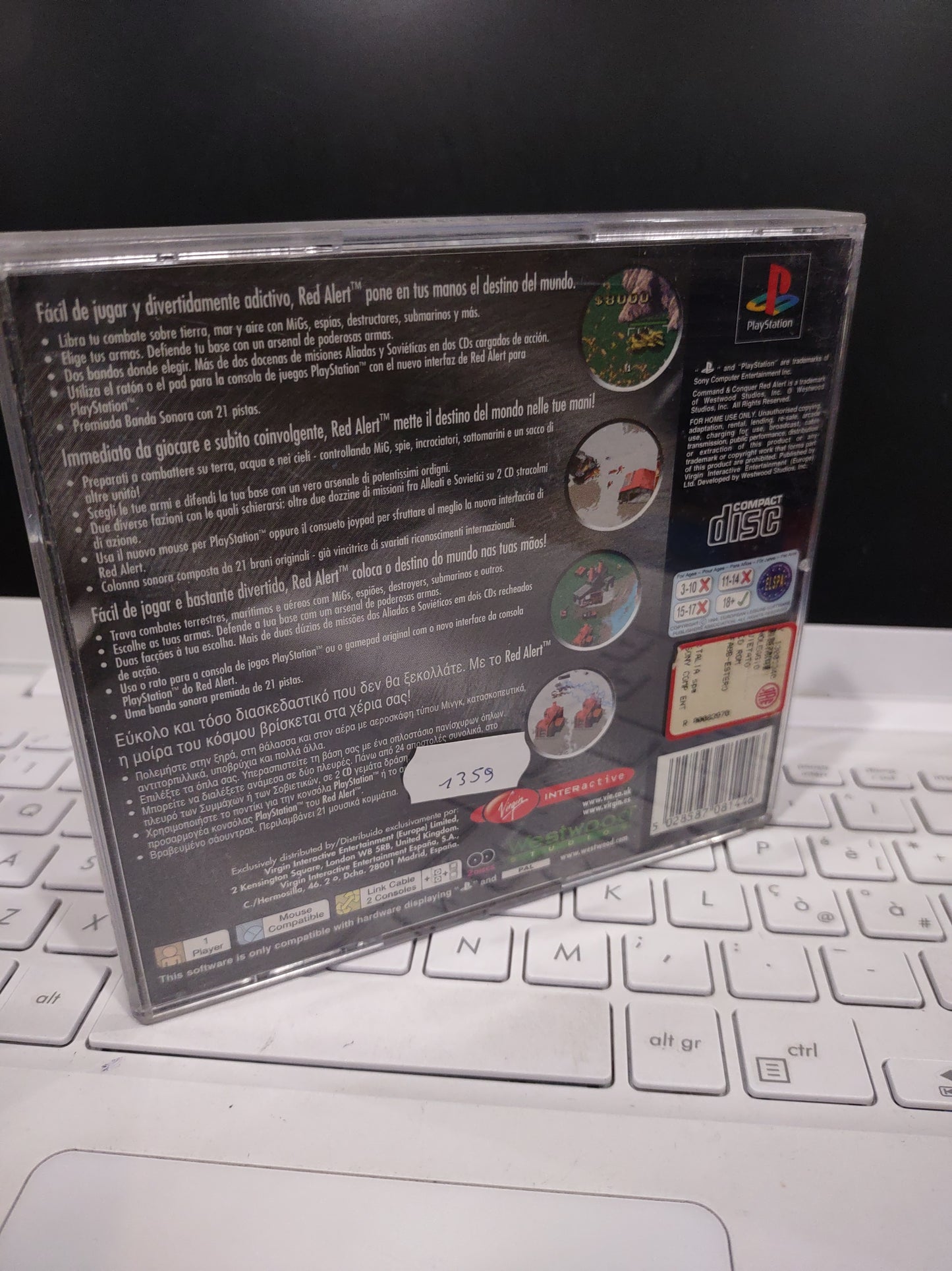 Gioco ps1 PlayStation command conquer Red alert