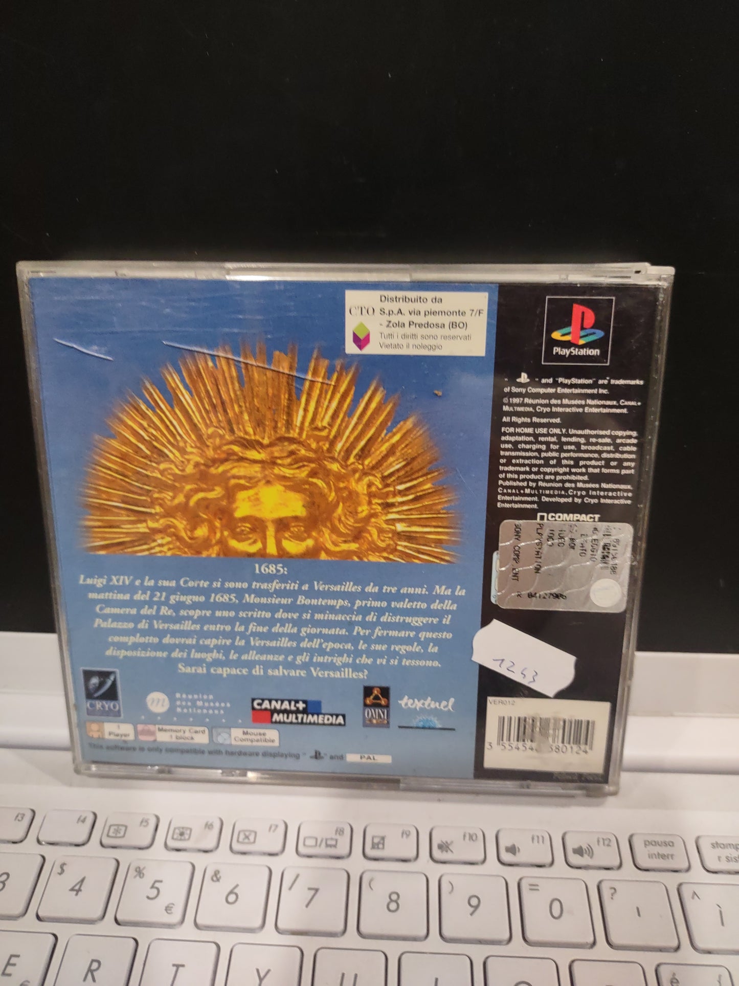 Gioco PS1 PlayStation complotto alla corte del Re sole