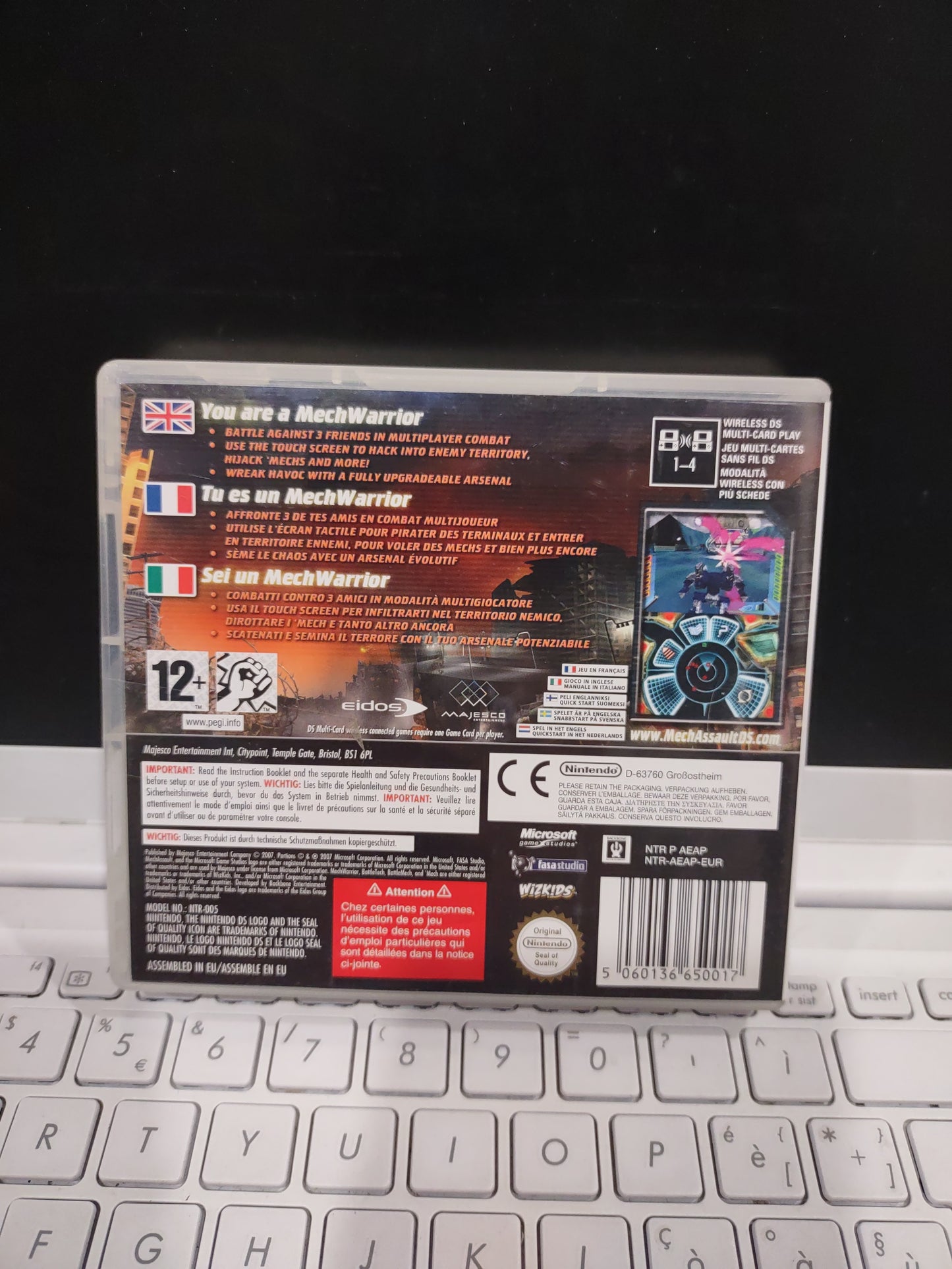 Gioco Nintendo Ds mechassault Phantom war