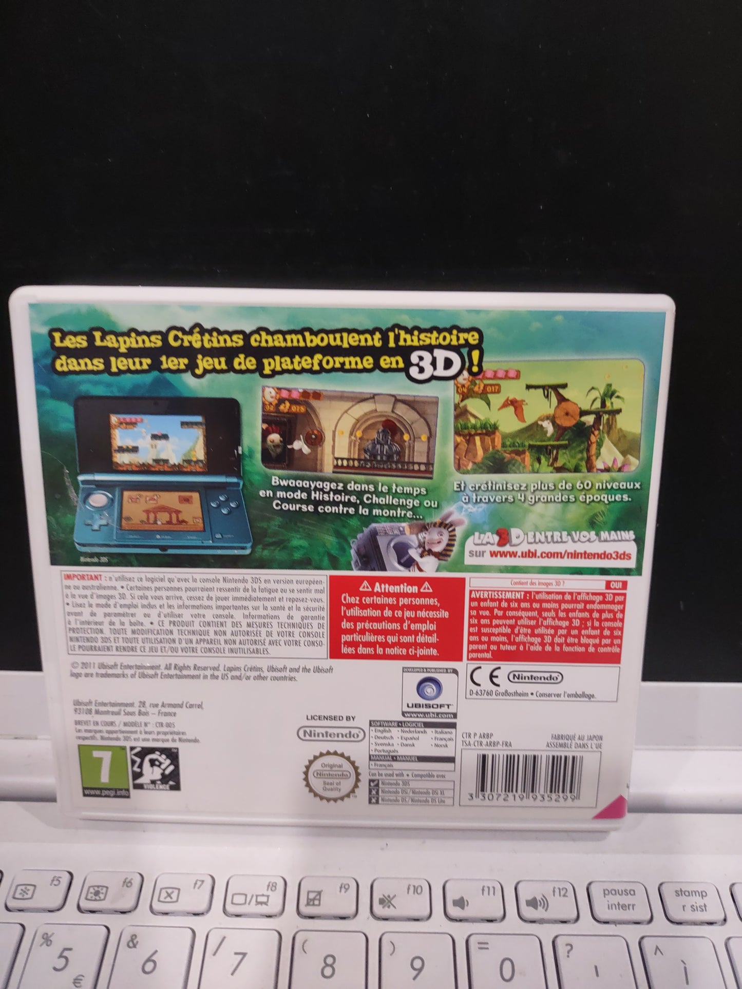 Gioco Nintendo 3DS the lapins cretins 3d rabbids