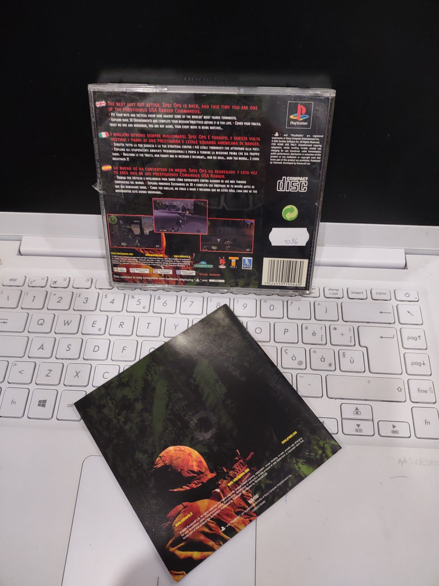 Gioco ps1 PlayStation spec ops PAL