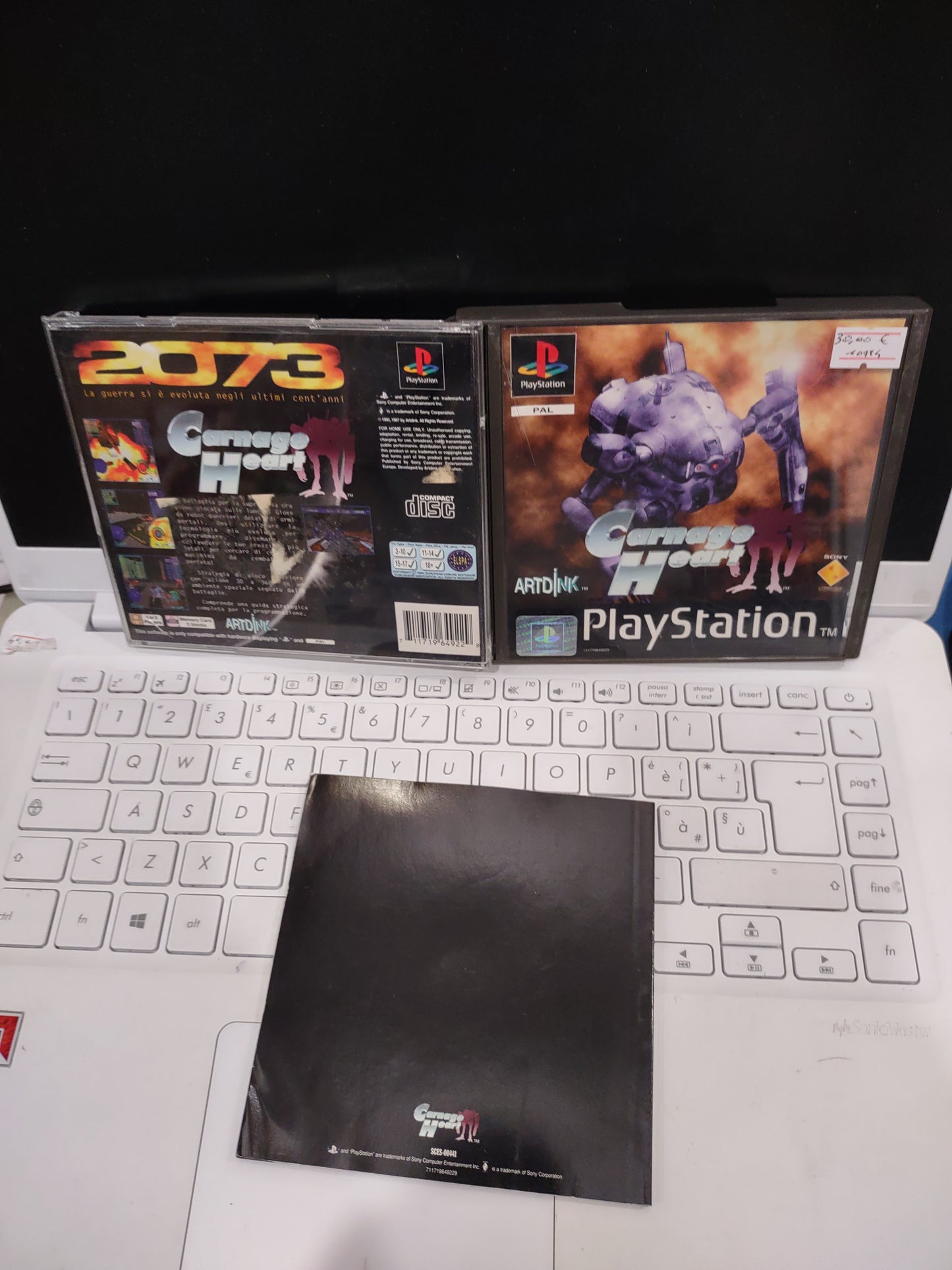 Gioco ps1 PlayStation carnage Heart PAL