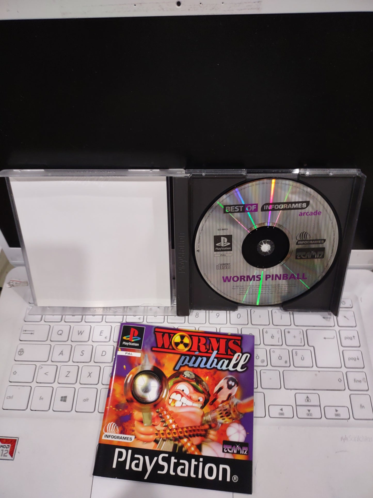 Gioco PS1 PlayStation Worms pinball