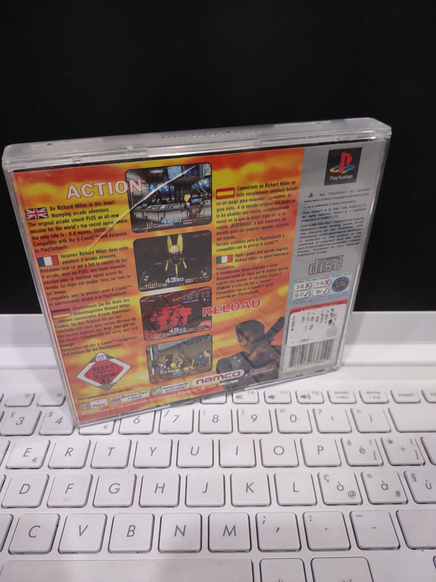 Gioco PS1 PlayStation Platinum time crisis