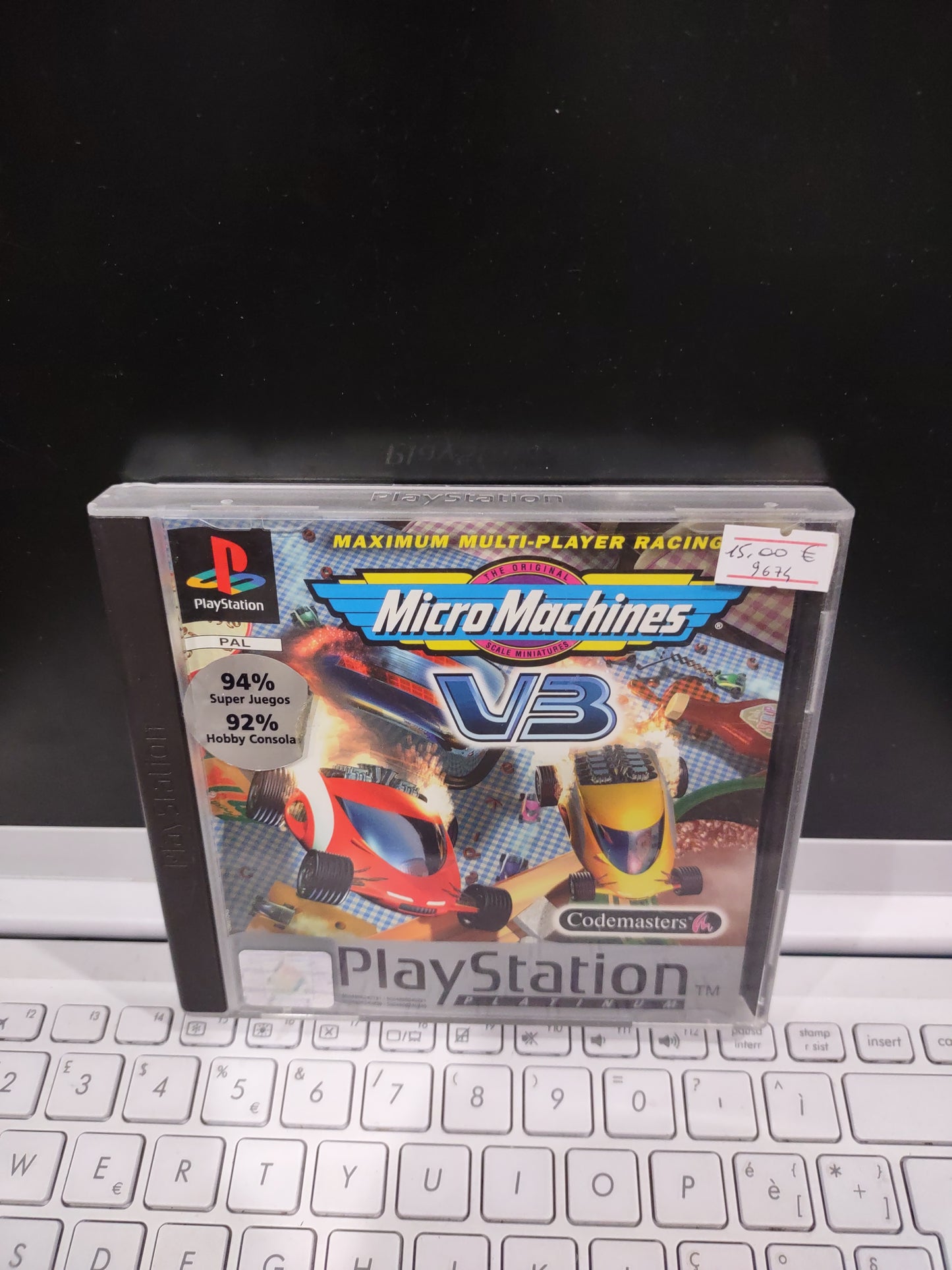 Gioco PS1 PlayStation Platinum micro machines V3