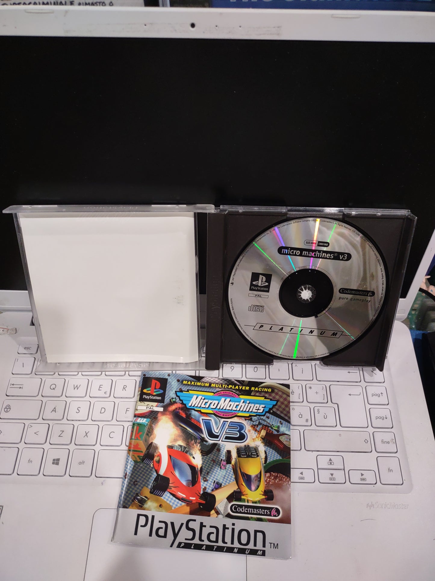 Gioco PS1 PlayStation Platinum micro machines V3