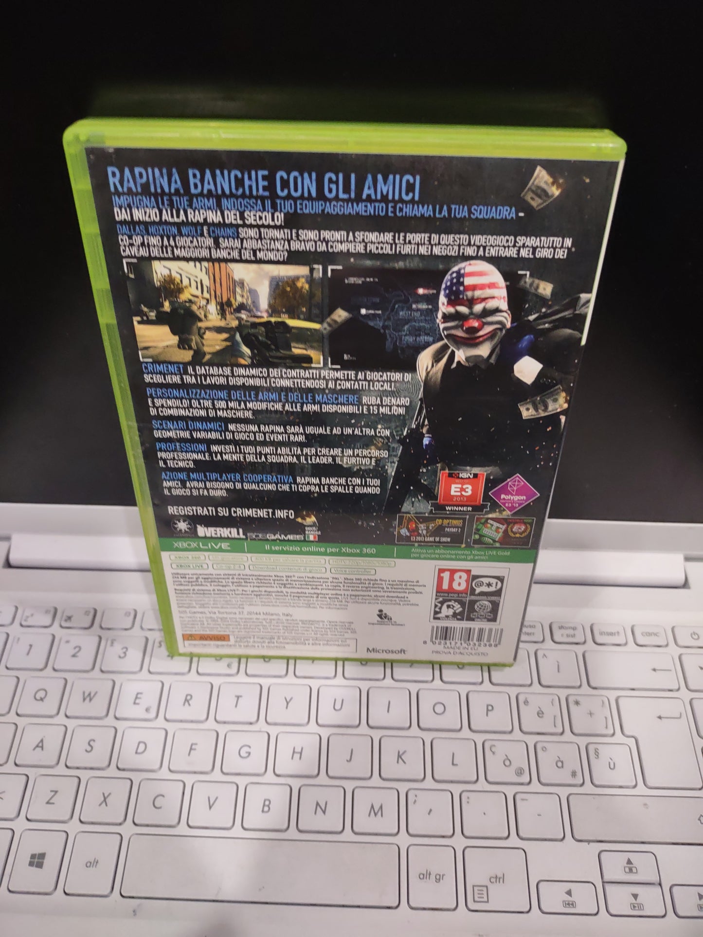 Gioco Xbox 360 Payday 2